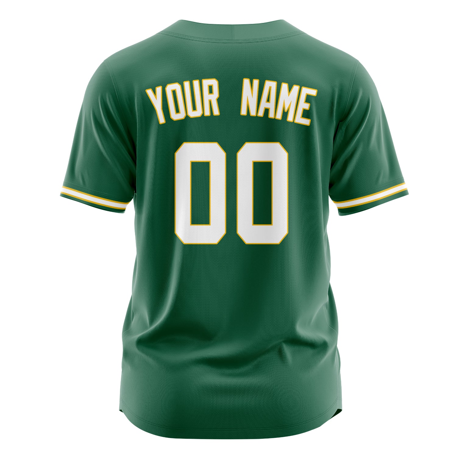 Custom Professional Kelly Green White Baseball Jersey