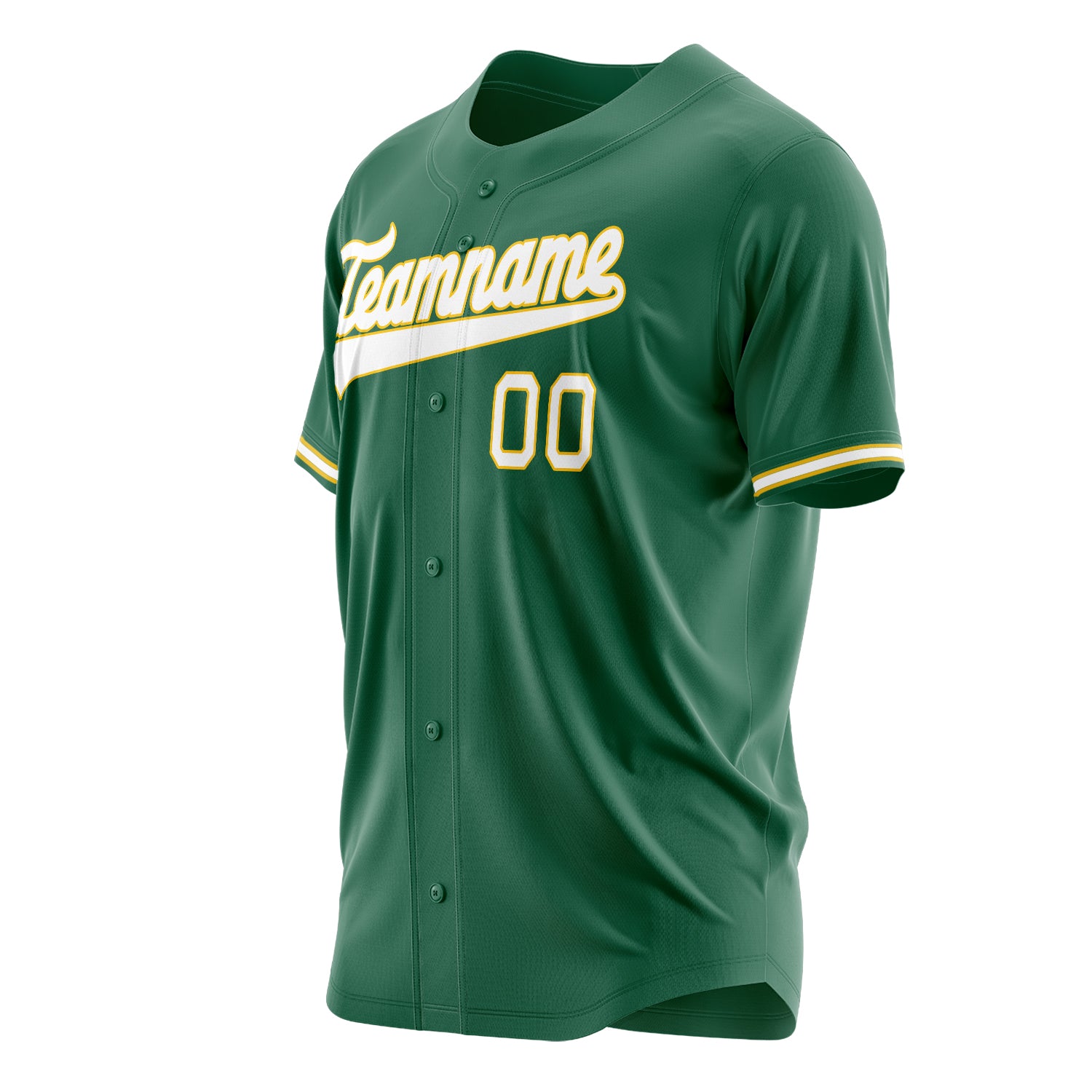 Custom Professional Kelly Green White Baseball Jersey