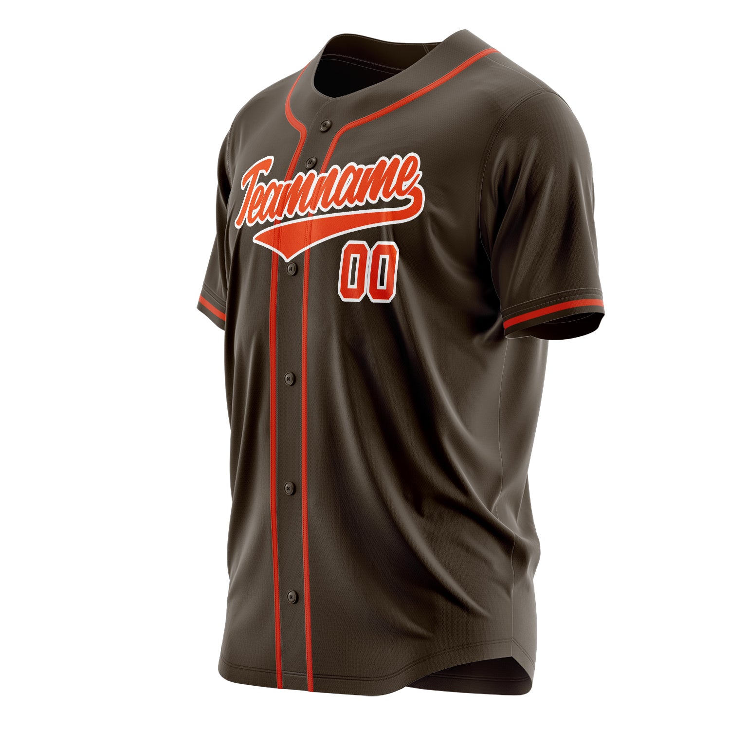 Benutzerdefiniertes Professionelles Braun Orange Baseballtrikot