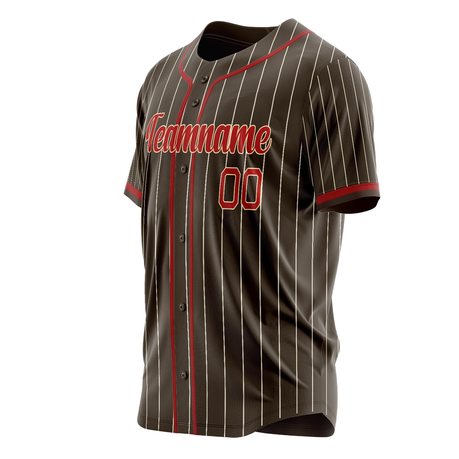 Benutzerdefiniertes Professionelles Braun Rot Baseballtrikot