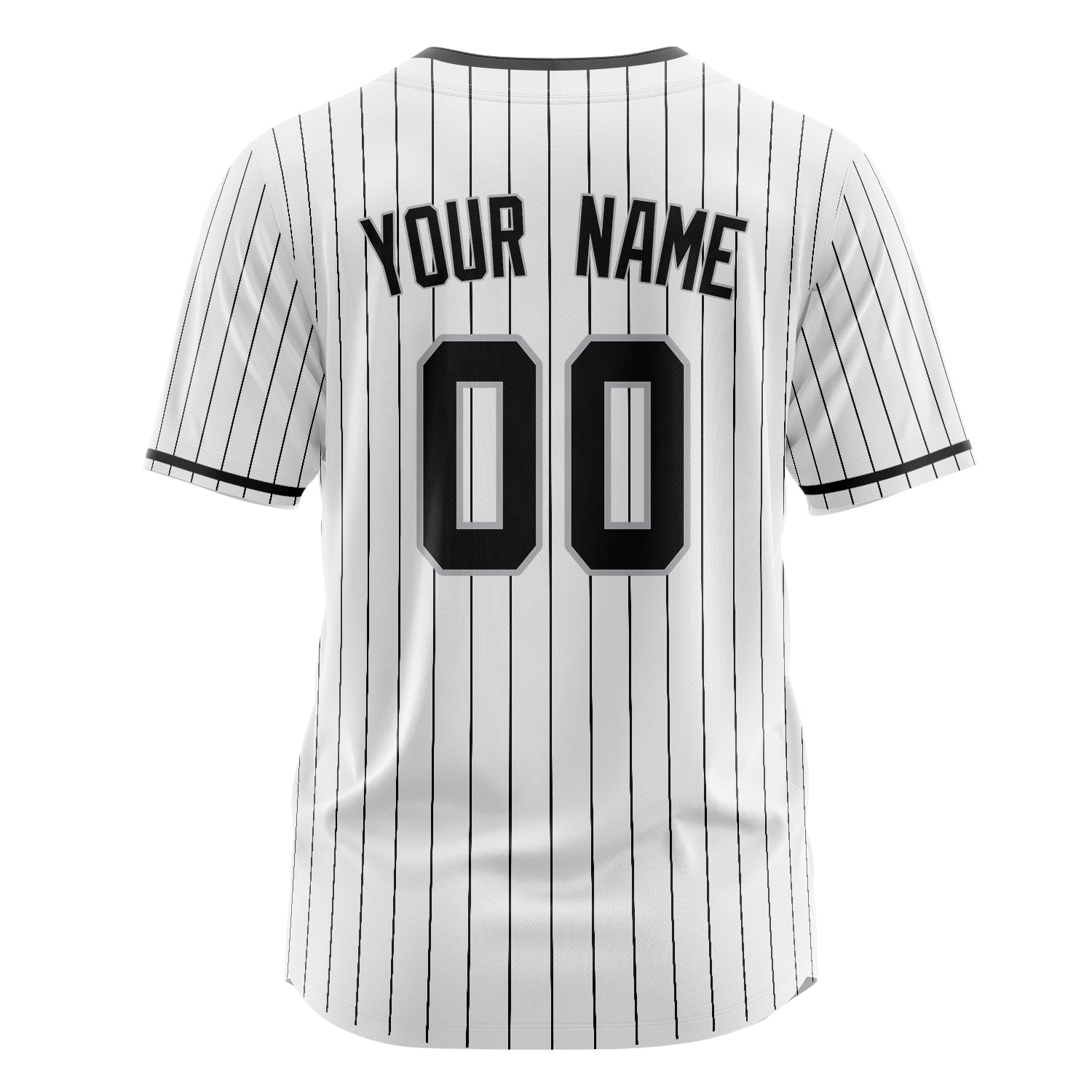 Benutzerdefiniertes Professionelles Weiß Schwarz Baseballtrikot