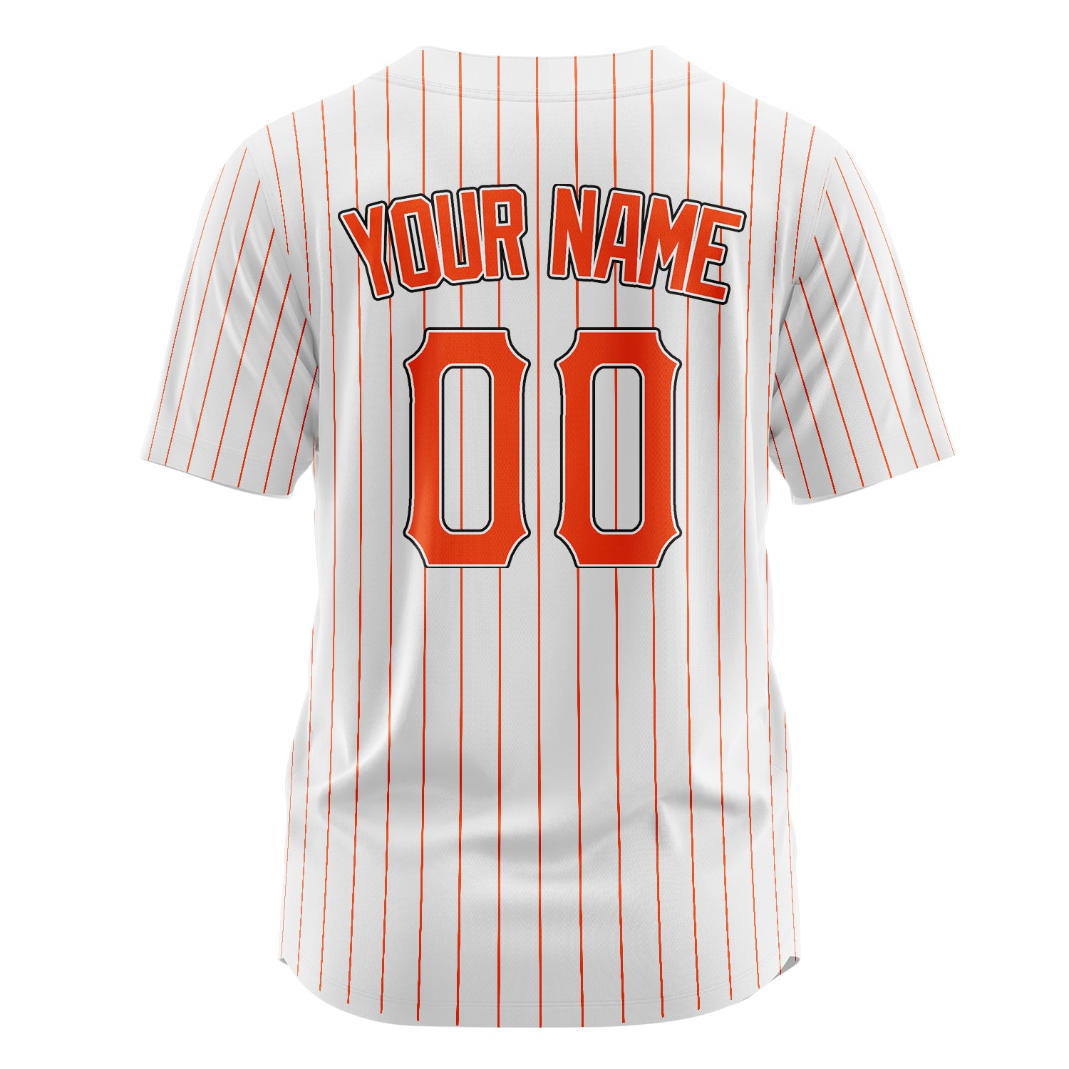 Benutzerdefiniertes Professionelles Weiß Orange Baseballtrikot