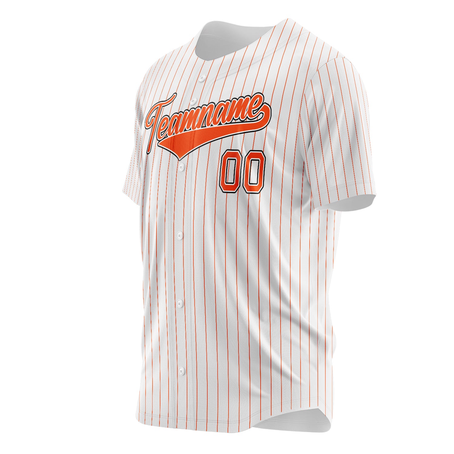 Benutzerdefiniertes Professionelles Weiß Orange Baseballtrikot