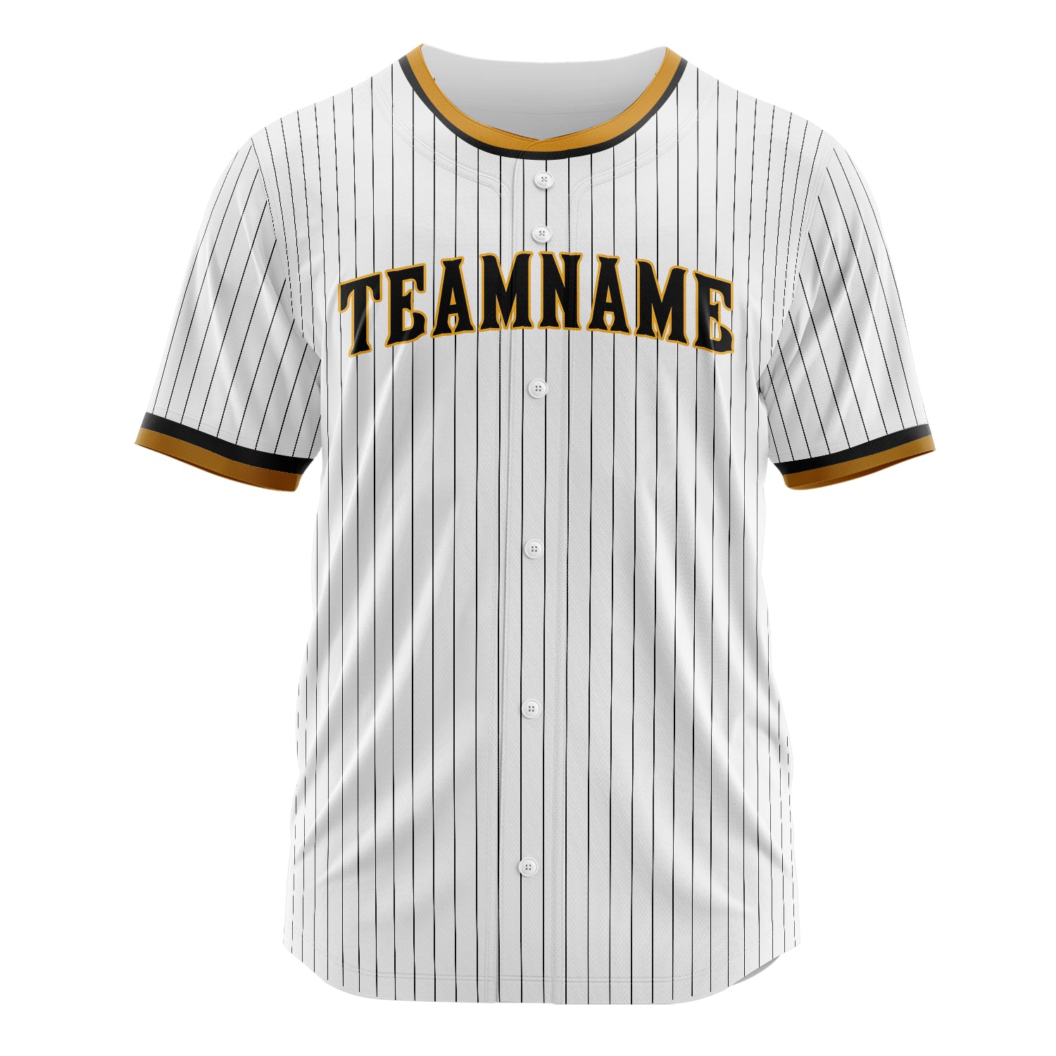 Custom Professional White Black Baseball Jersey