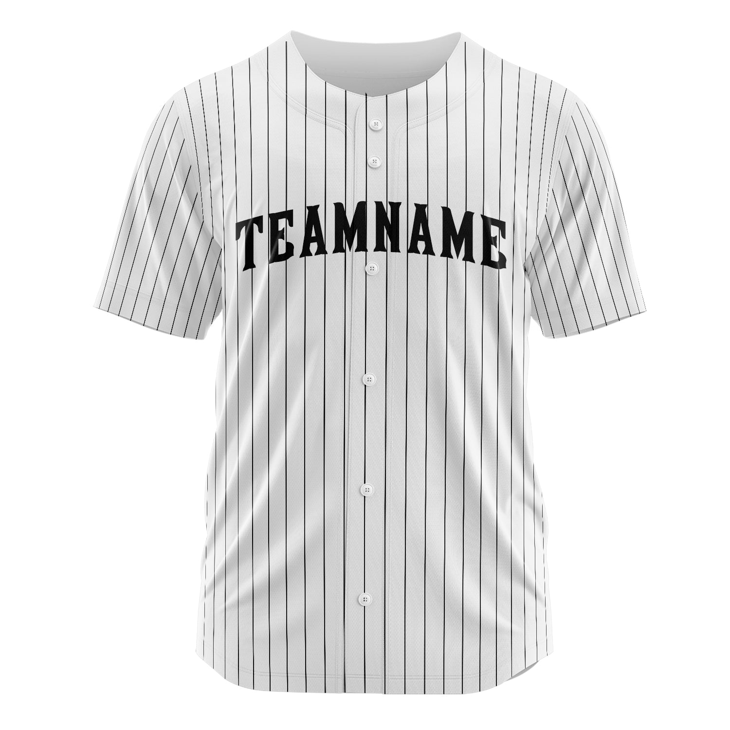 Custom Professional White Black Baseball Jersey