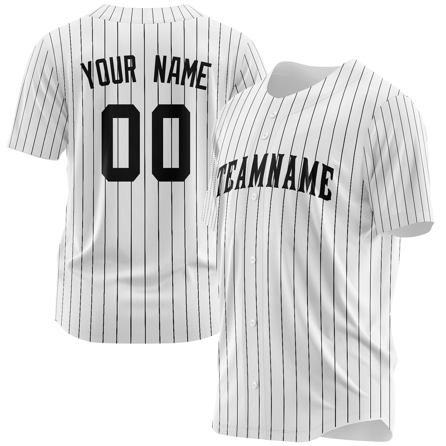 Benutzerdefiniertes Professionelles Weiß Schwarz Baseballtrikot BB03240607LH361