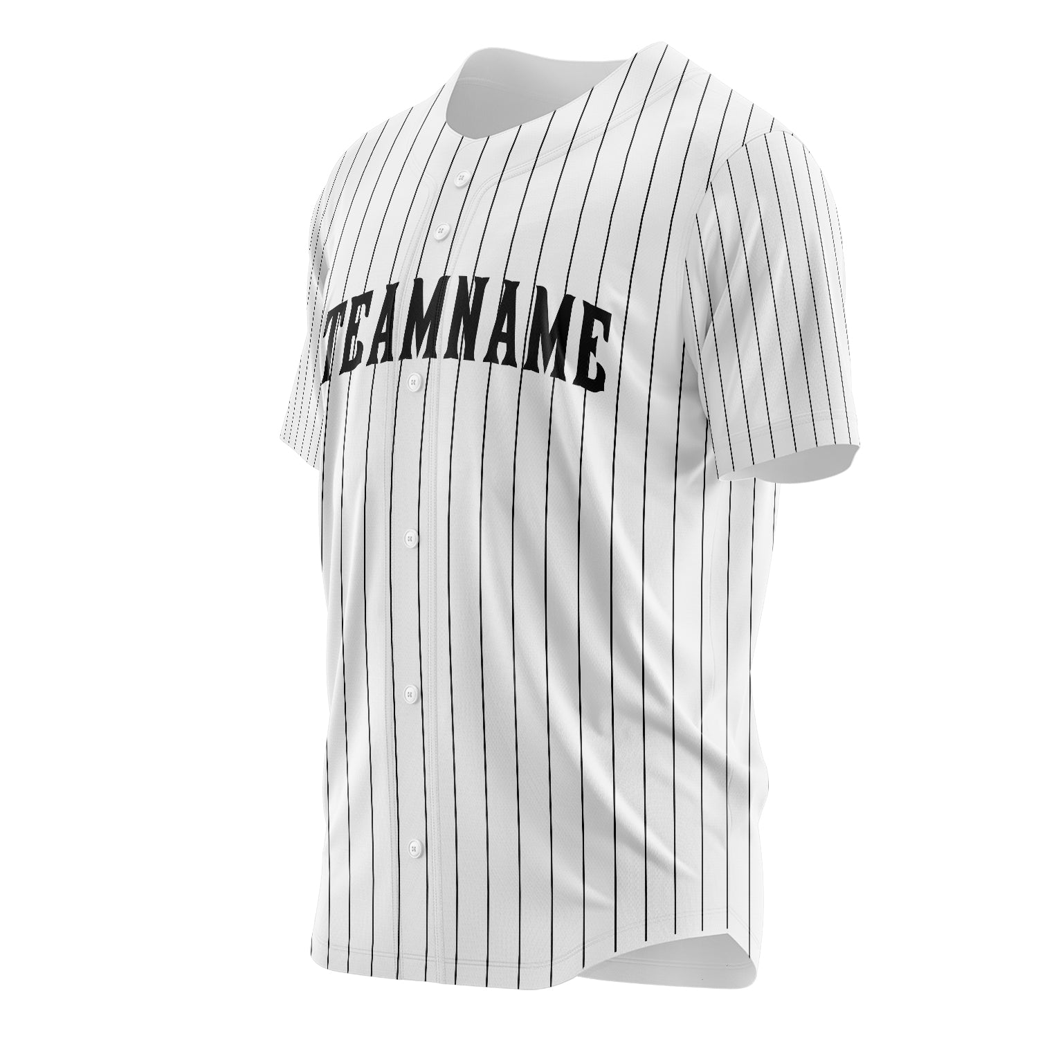 Benutzerdefiniertes Professionelles Weiß Schwarz Baseballtrikot