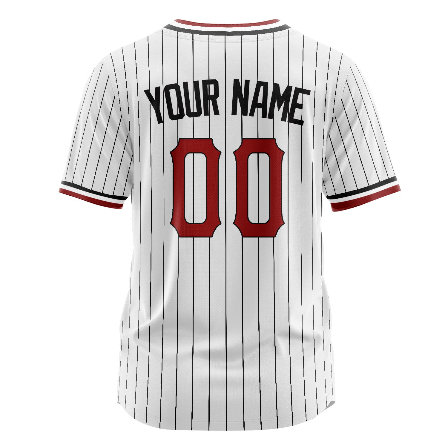 Benutzerdefiniertes Professionelles Weiß Rot Baseballtrikot