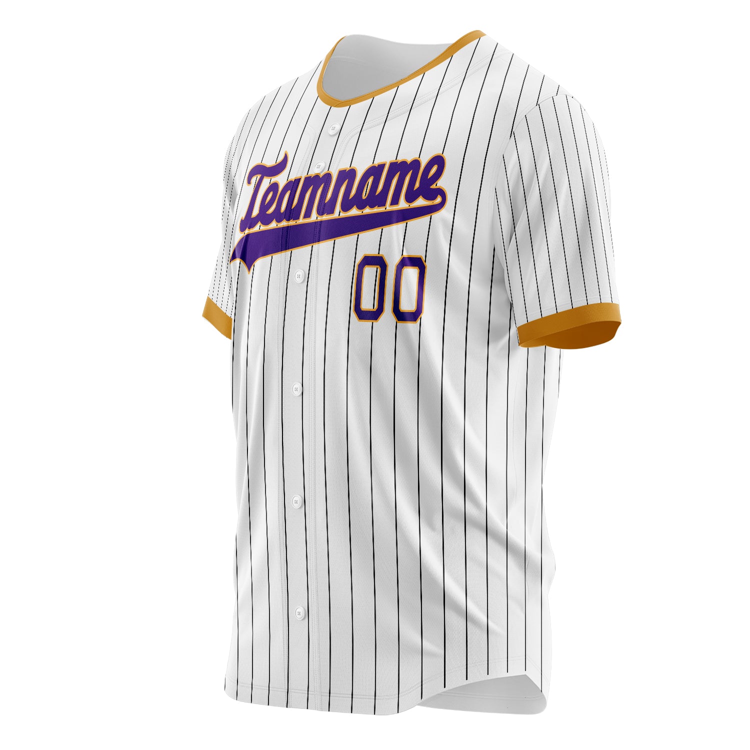 Benutzerdefiniertes Professionelles Weiß Lila Baseballtrikot