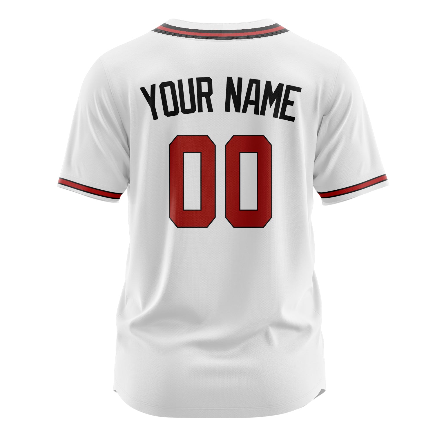 Benutzerdefiniertes Professionelles Weiß Rot Baseballtrikot