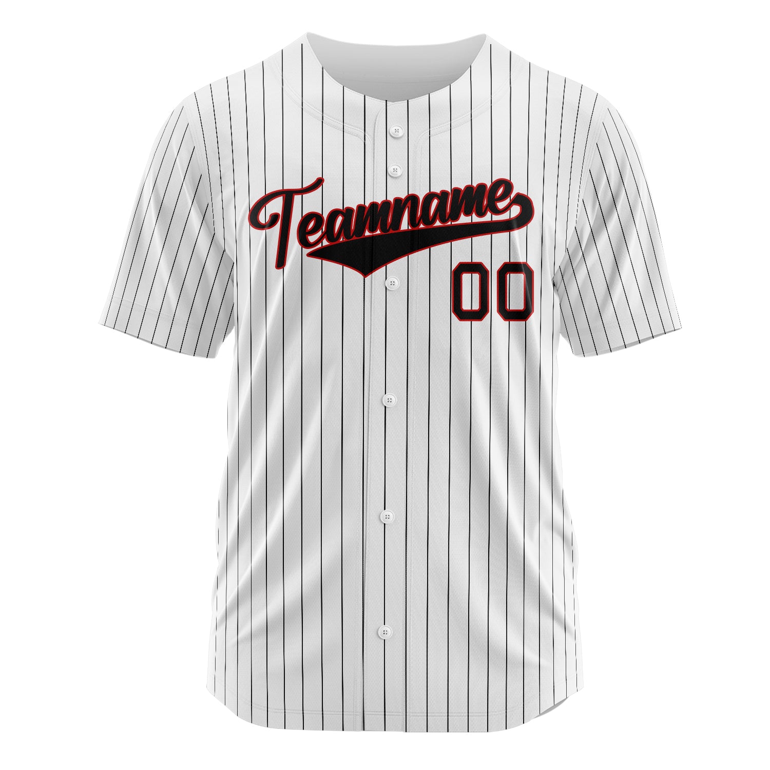 Custom Professional White Black Baseball Jersey