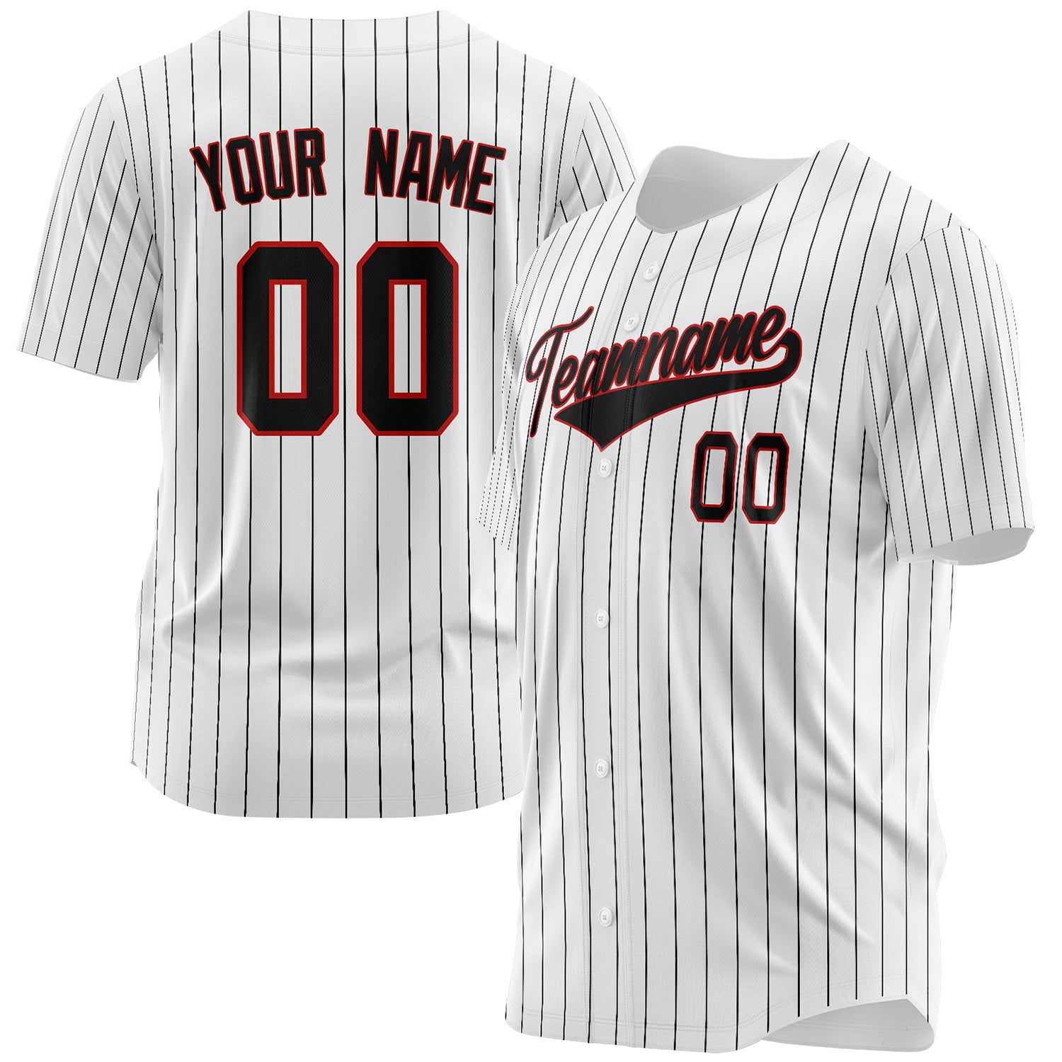 Benutzerdefiniertes Professionelles Weiß Schwarz Baseballtrikot BB03240607LH367