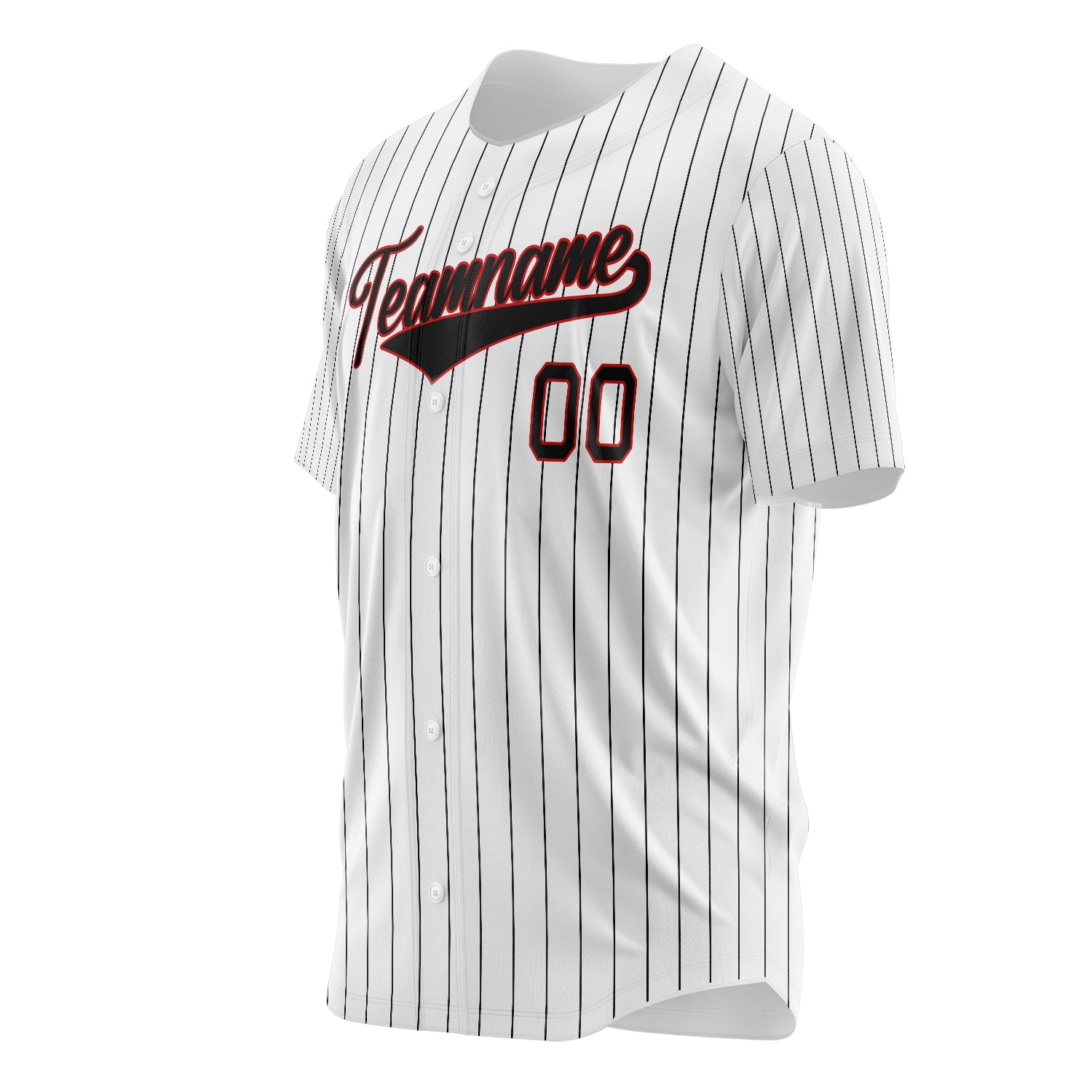 Benutzerdefiniertes Professionelles Weiß Schwarz Baseballtrikot