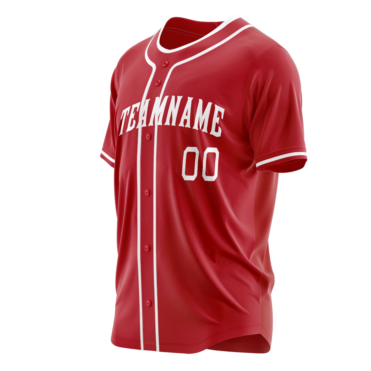Benutzerdefiniertes Professionelles Rot Weiß Baseballtrikot