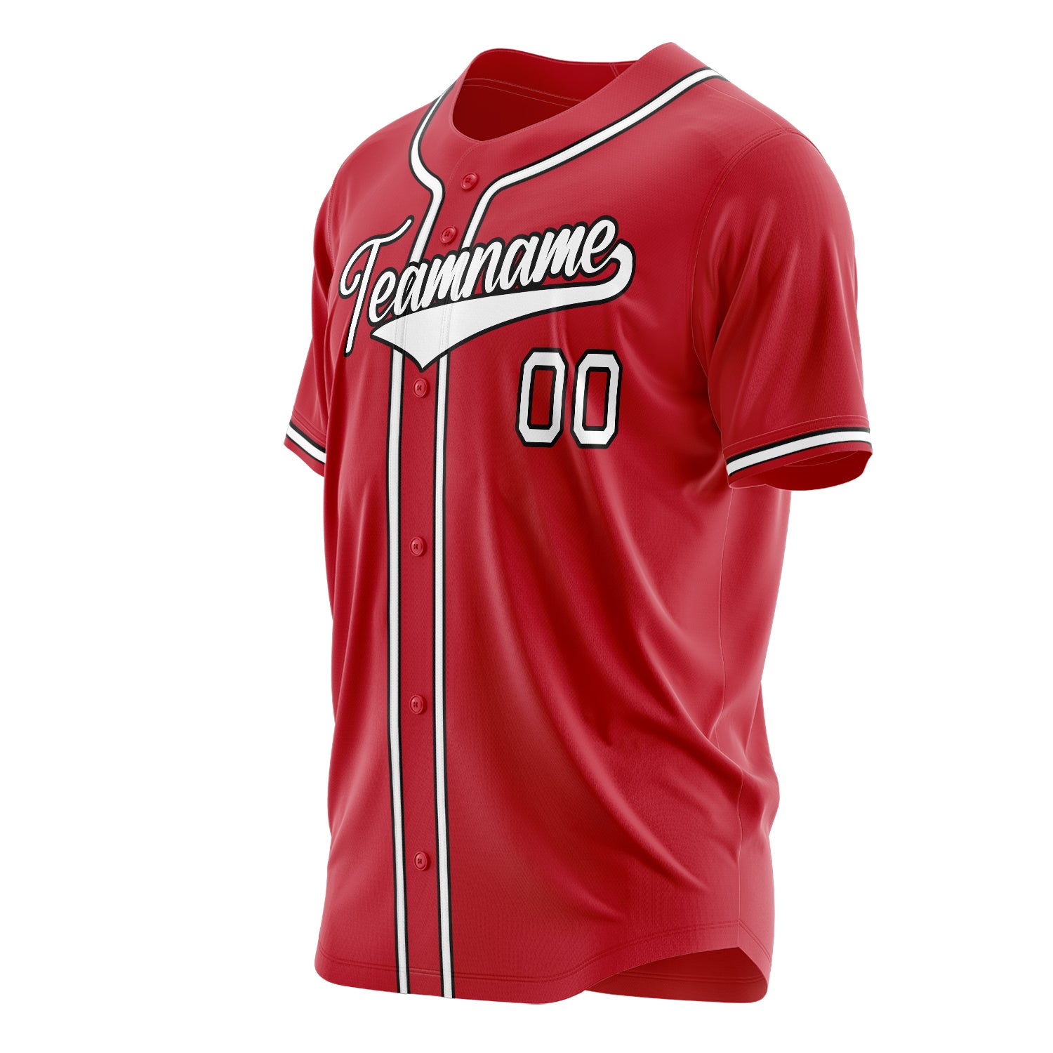 Benutzerdefiniertes Professionelles Rot Weiß Baseballtrikot