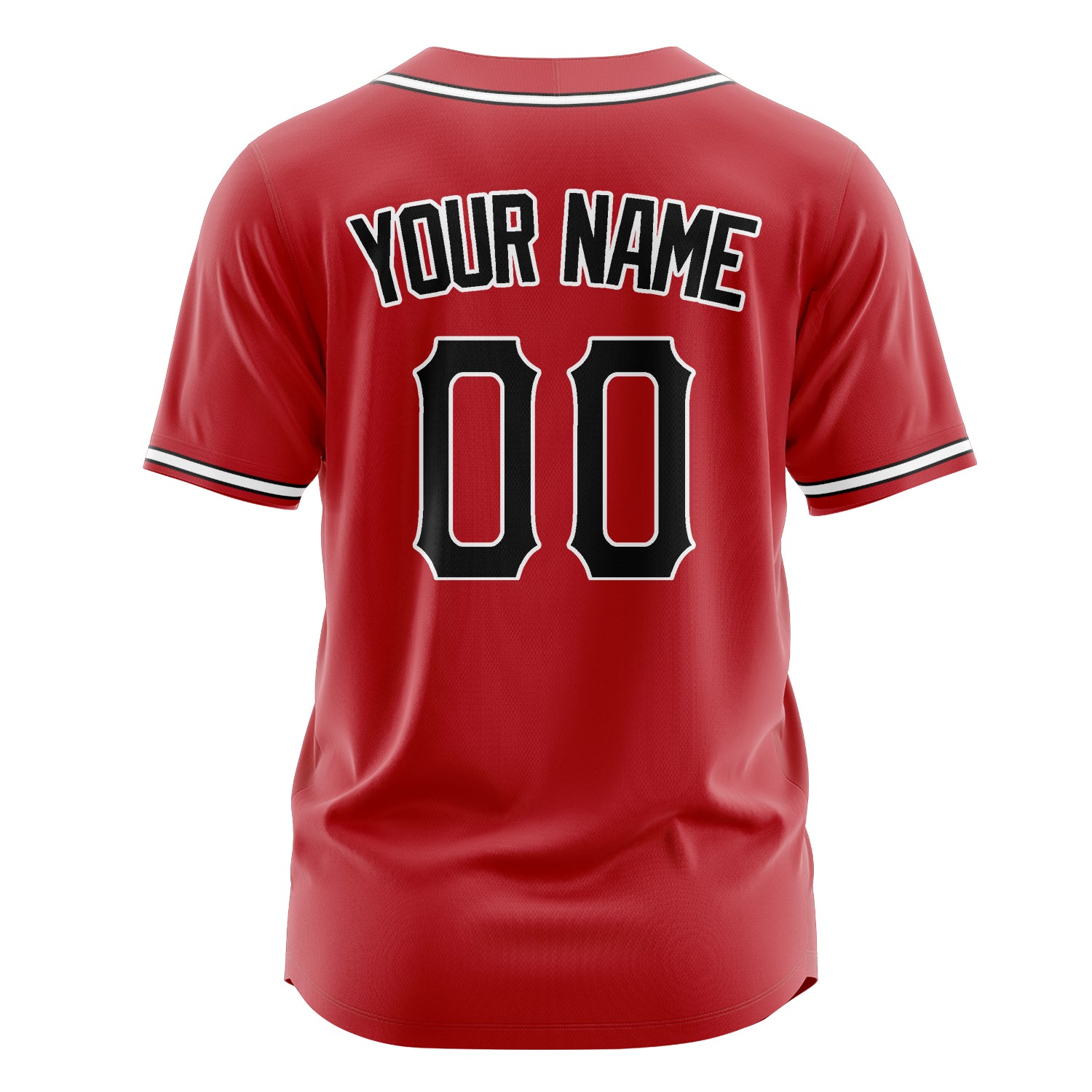 Benutzerdefiniertes Professionelles Rot Schwarz Baseballtrikot