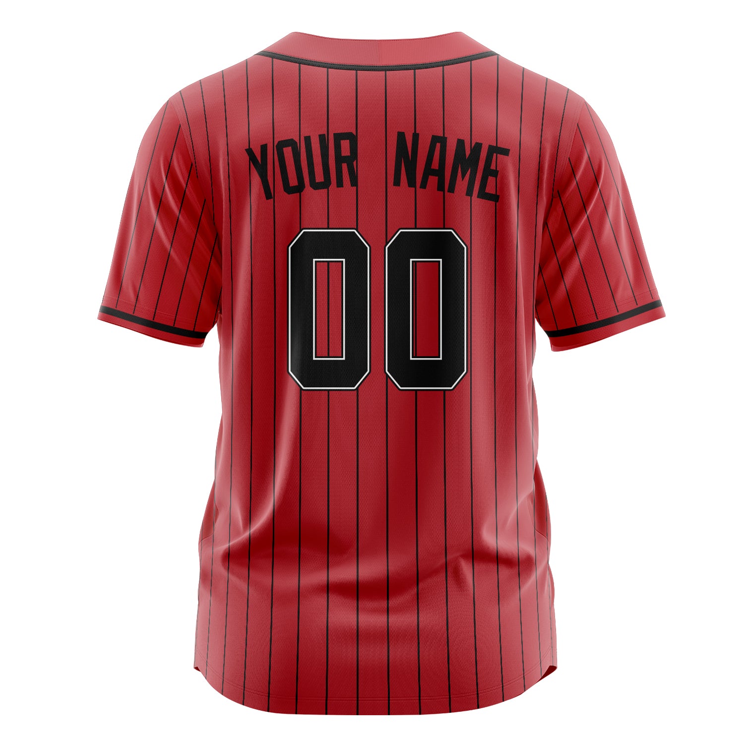 Benutzerdefiniertes Professionelles Rot Schwarz Baseballtrikot