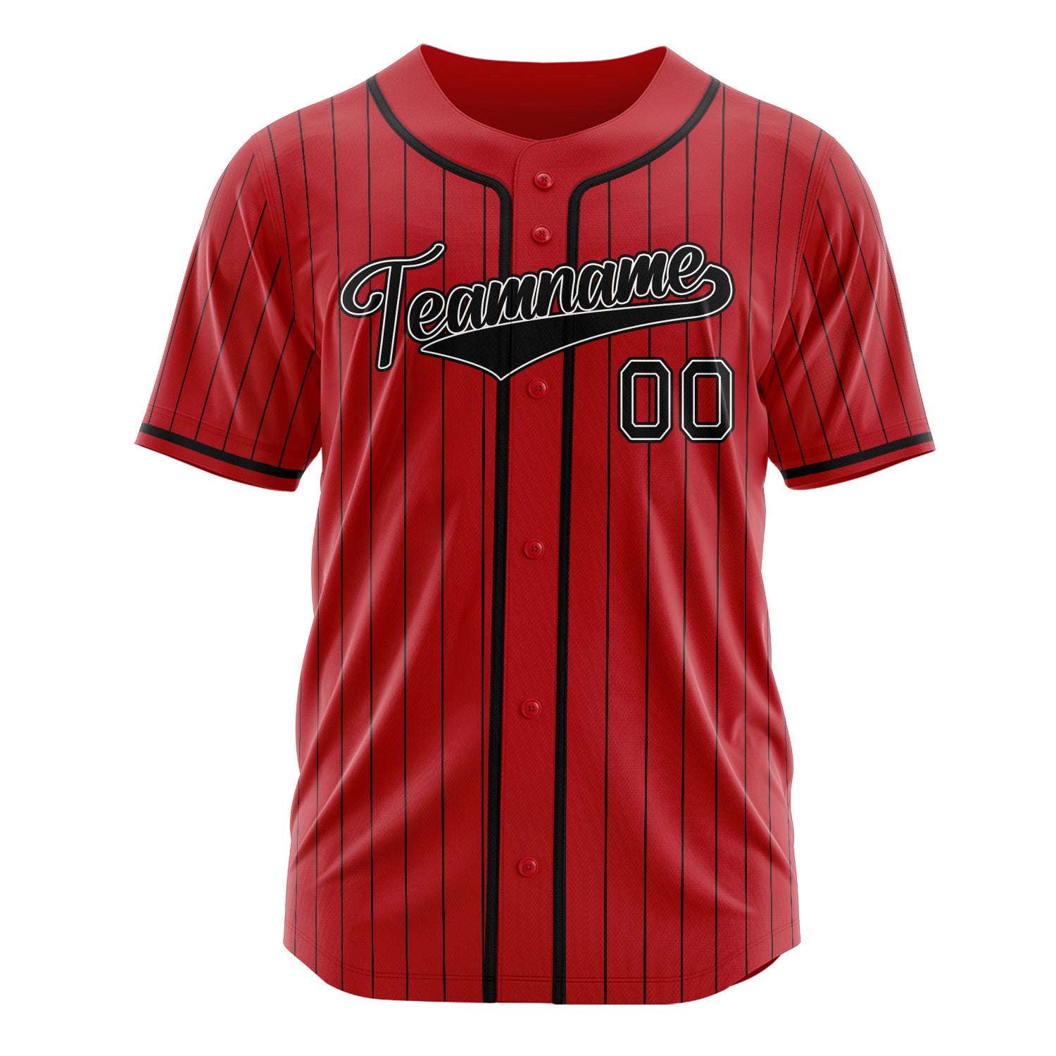 Custom Professional Red Black Baseball Jersey