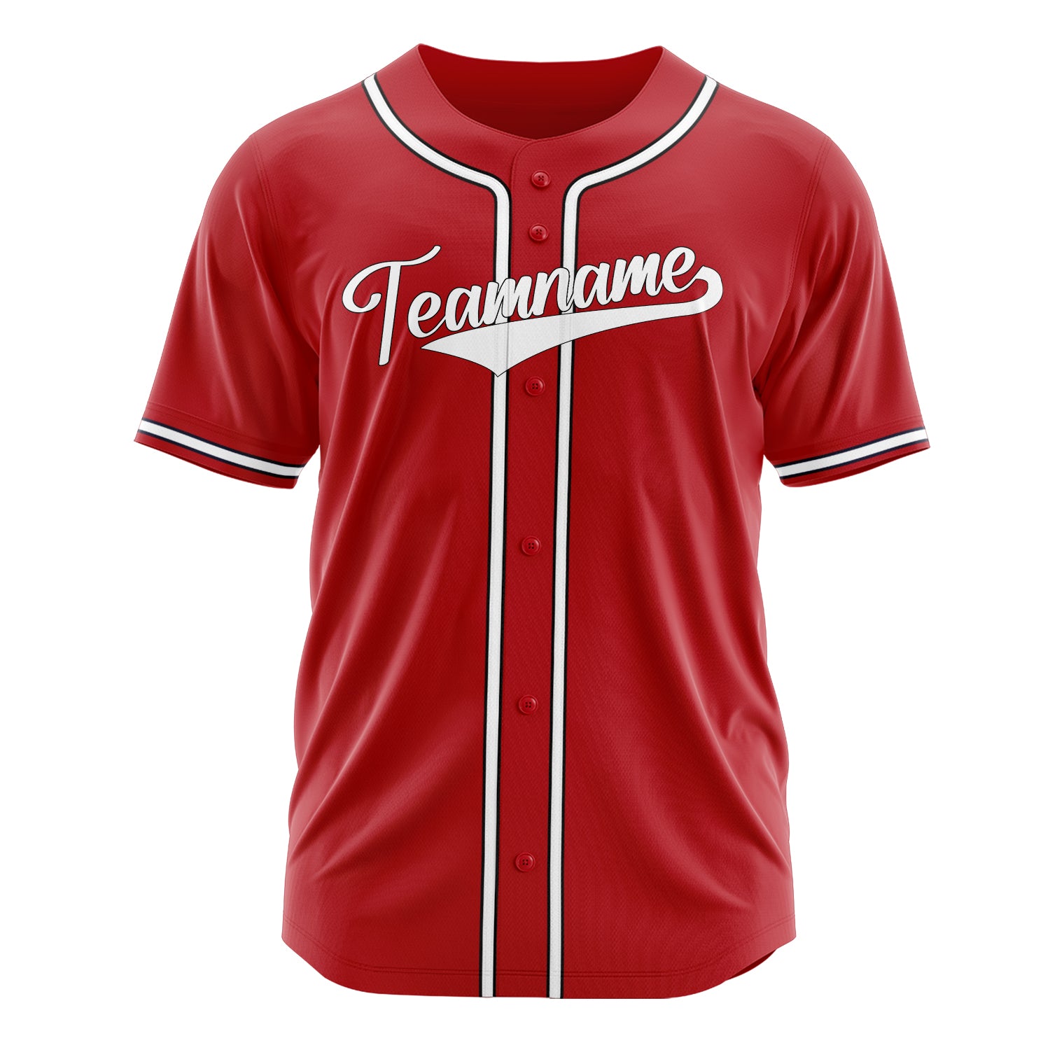 Custom Professional Red White Baseball Jersey