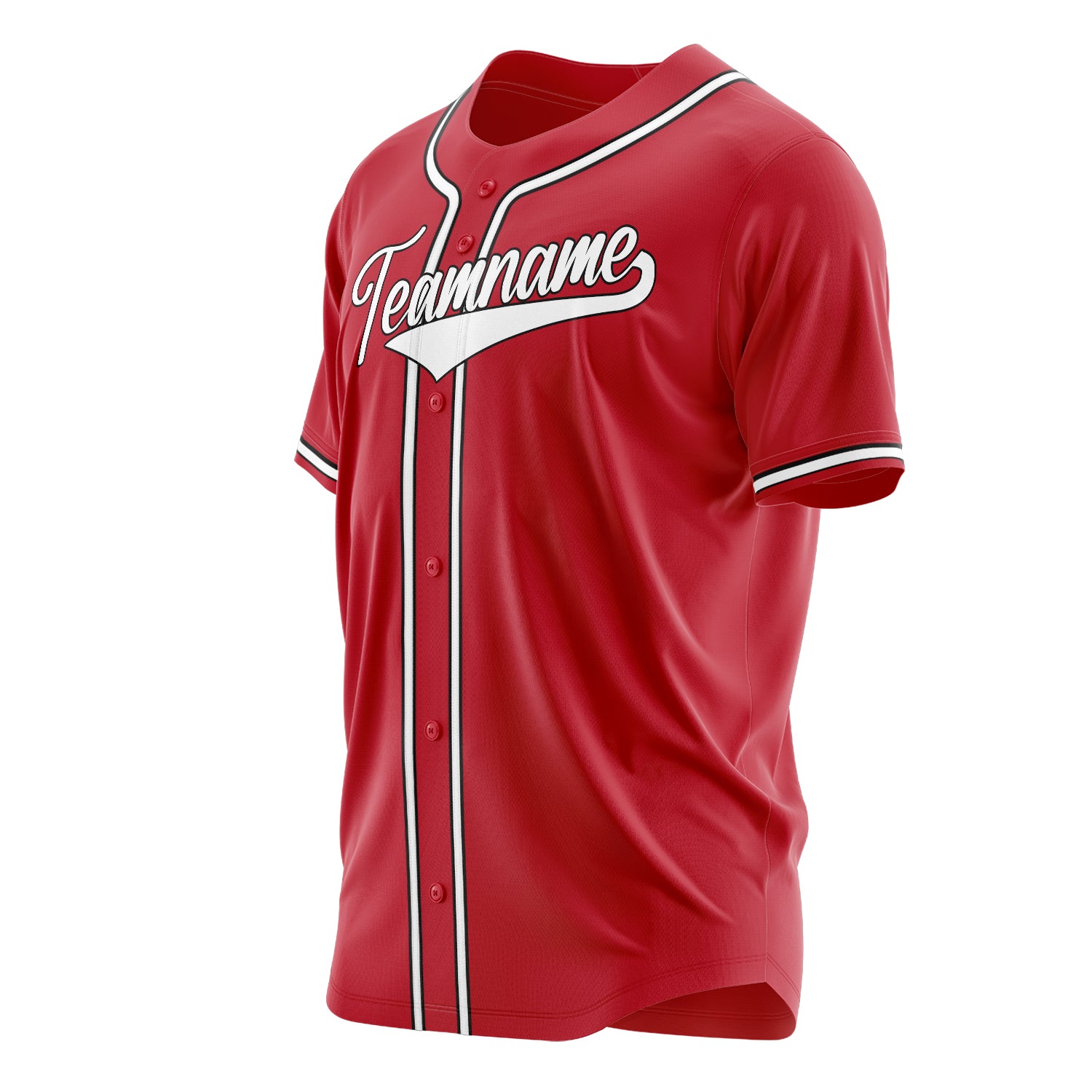 Benutzerdefiniertes Professionelles Rot Weiß Baseballtrikot