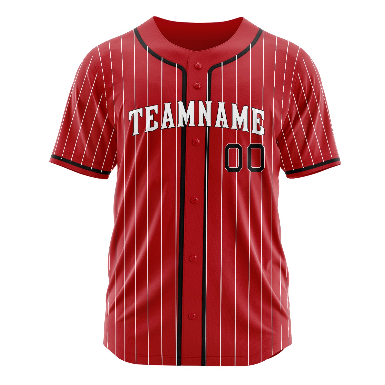 Custom Professional Red Black Baseball Jersey