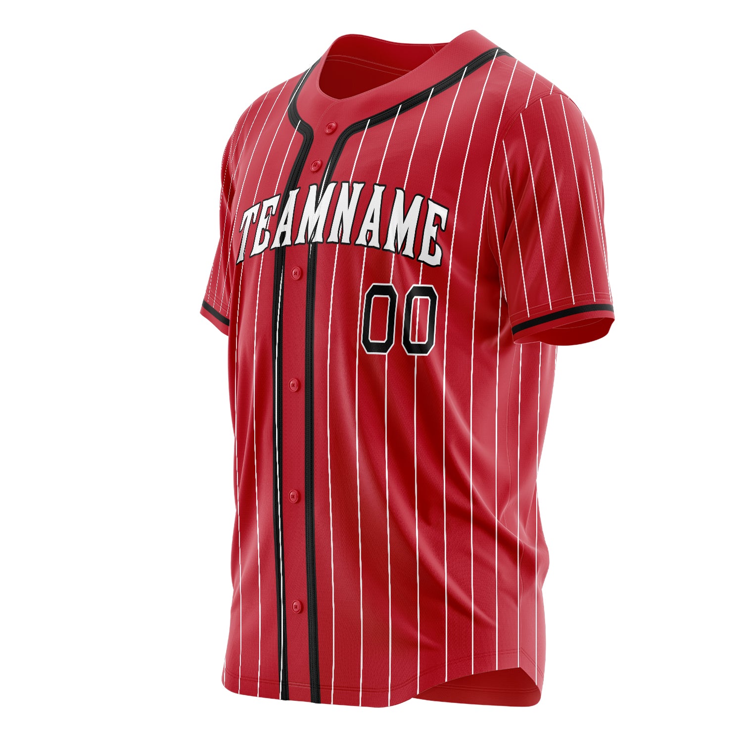 Benutzerdefiniertes Professionelles Rot Schwarz Baseballtrikot