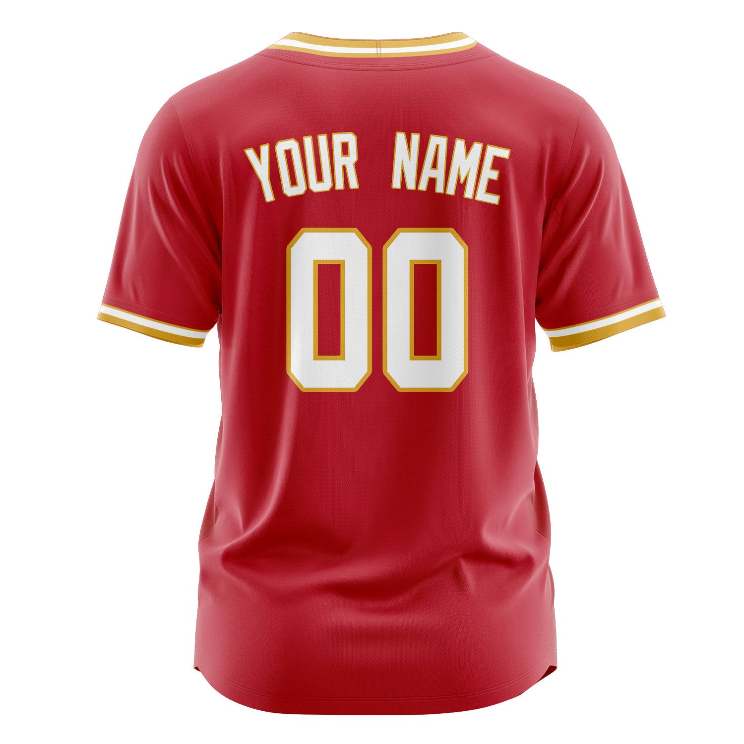 Benutzerdefiniertes Professionelles Rot Weiß Baseballtrikot