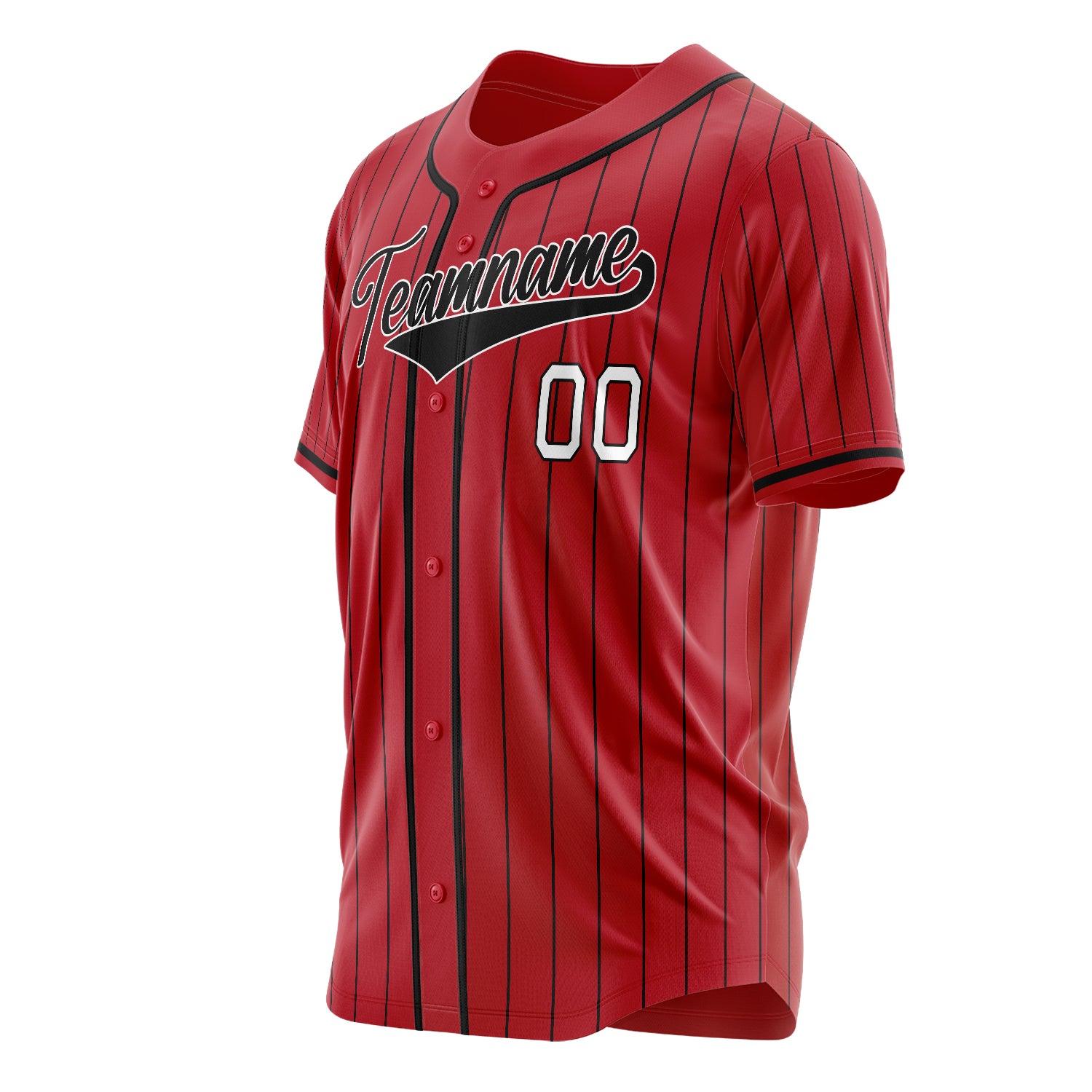 Benutzerdefiniertes Professionelles Rot Schwarz Baseballtrikot