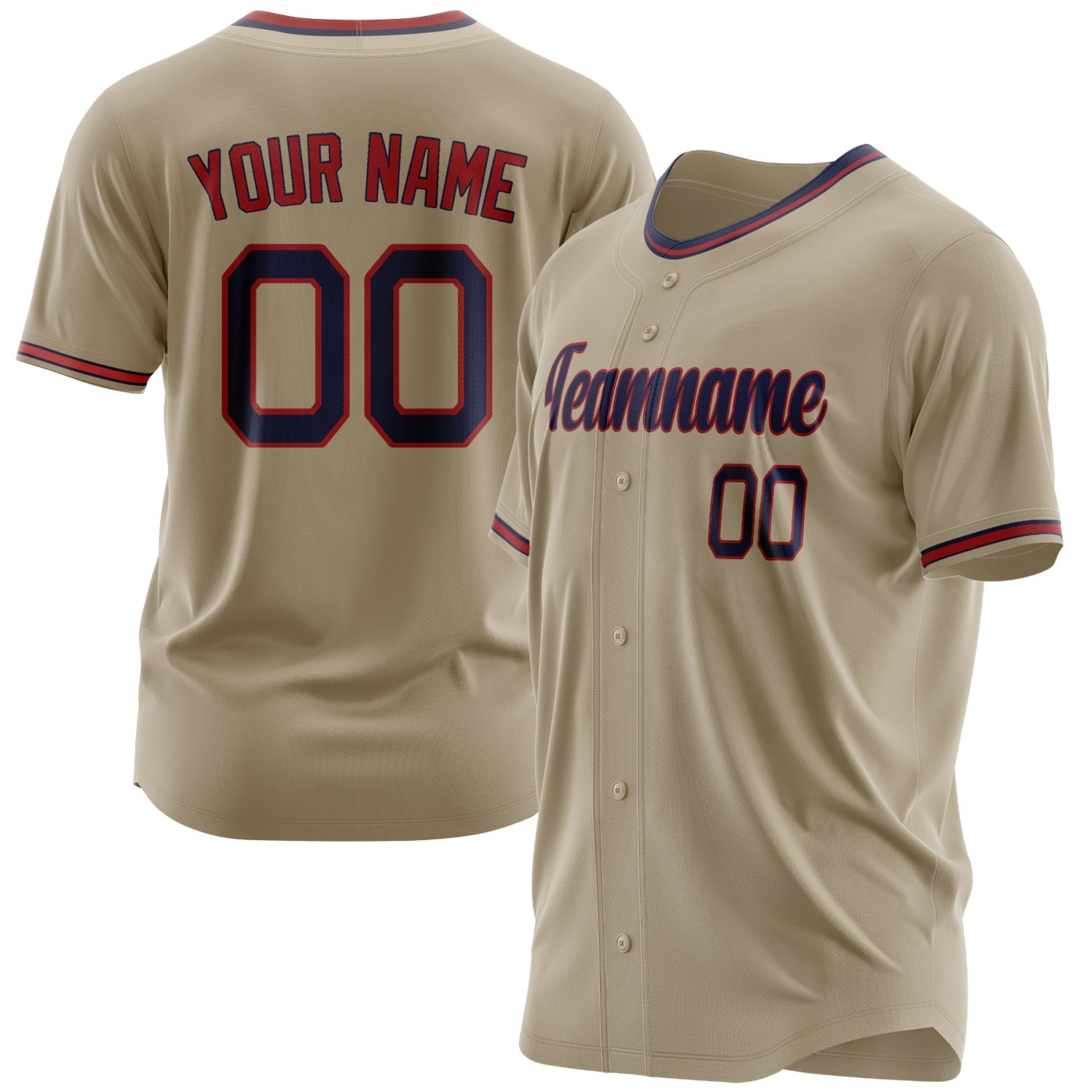 Benutzerdefiniertes Professionelles Sand Königsblau Baseballtrikot BB03240607LJ201