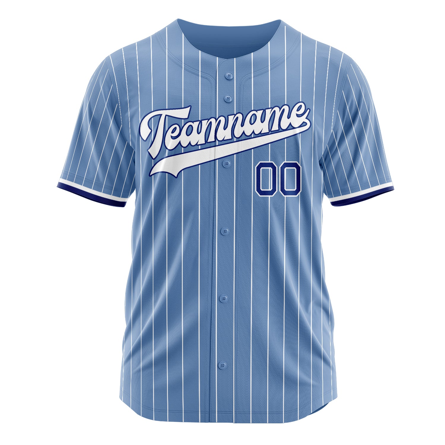 Custom Professional Light Blue White Baseball Jersey
