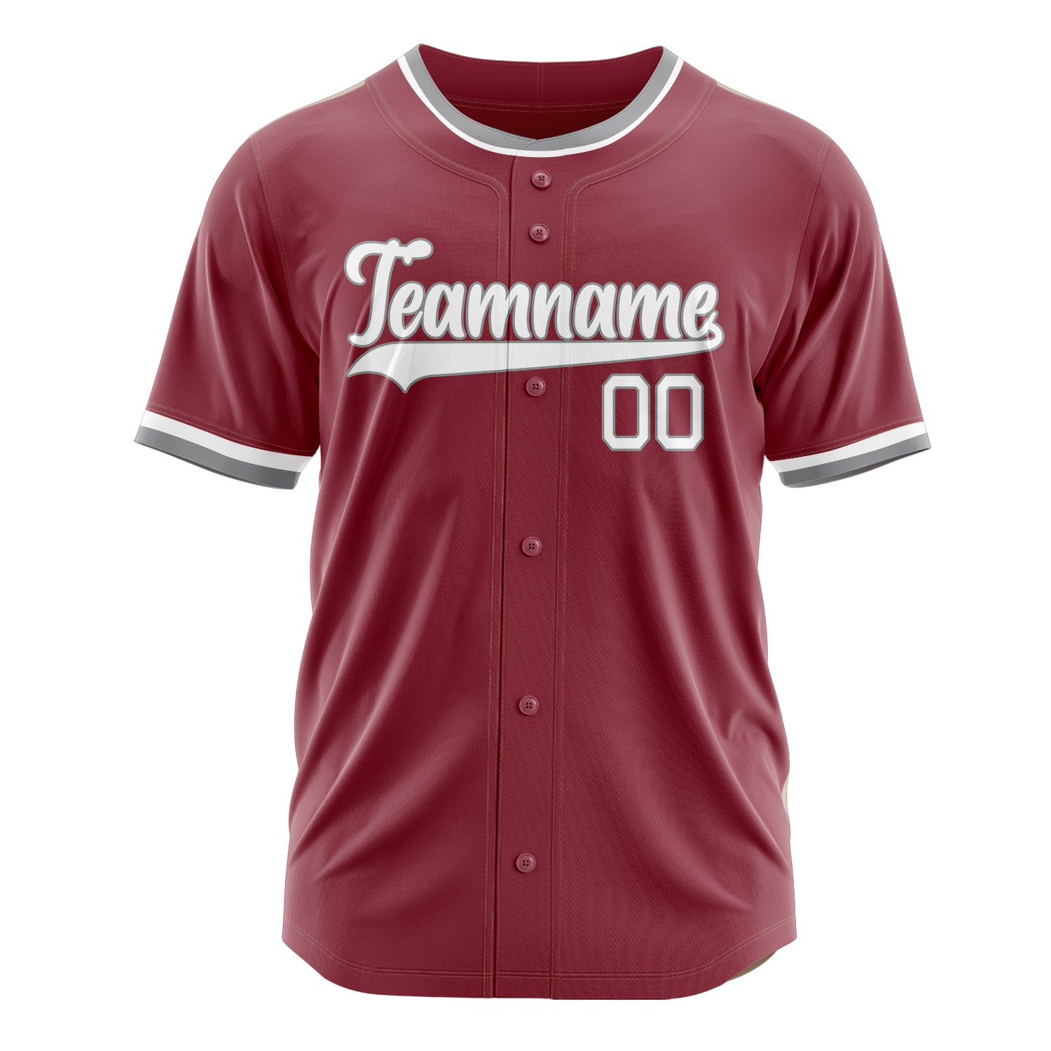 Benutzerdefiniertes Professionelles Kastanienbraun Weiß Baseballtrikot