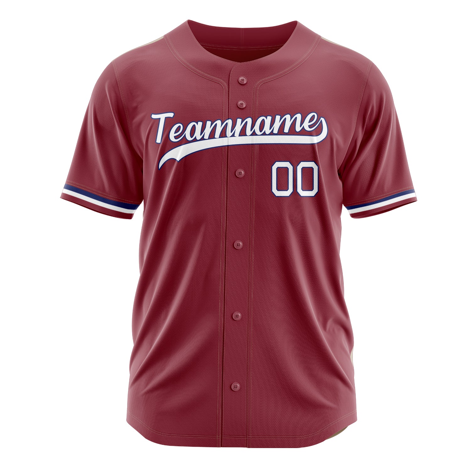 Custom Professional Maroon White Baseball Jersey