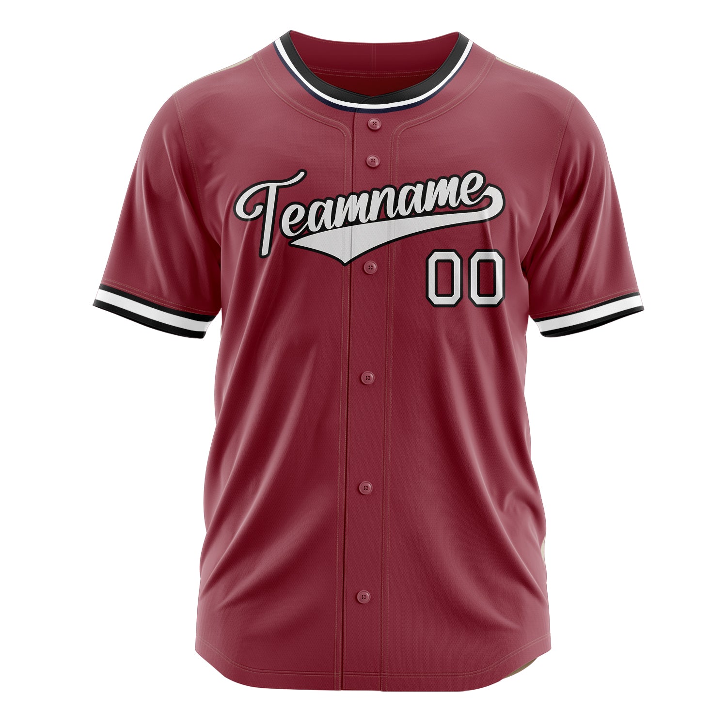 Custom Professional Maroon White Baseball Jersey