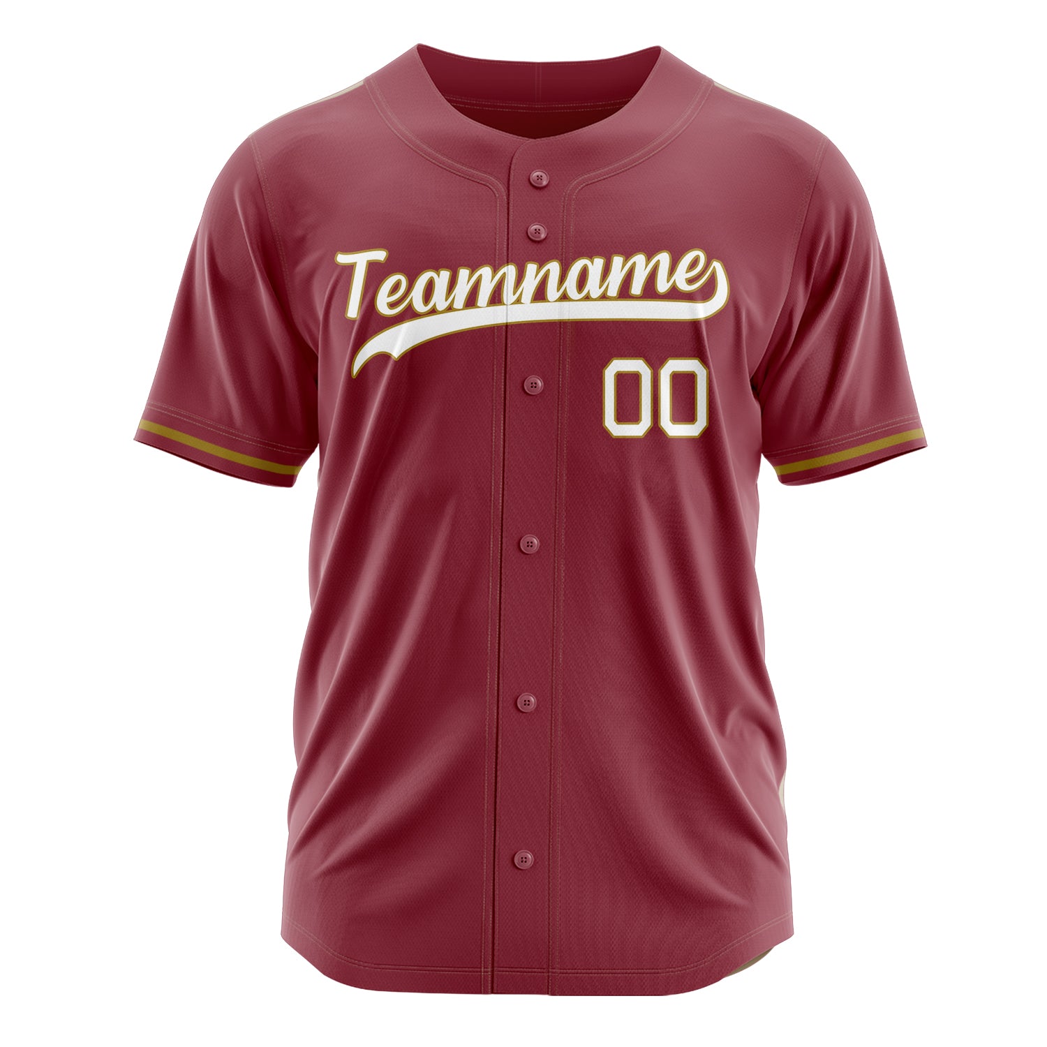 Custom Professional Maroon White Baseball Jersey
