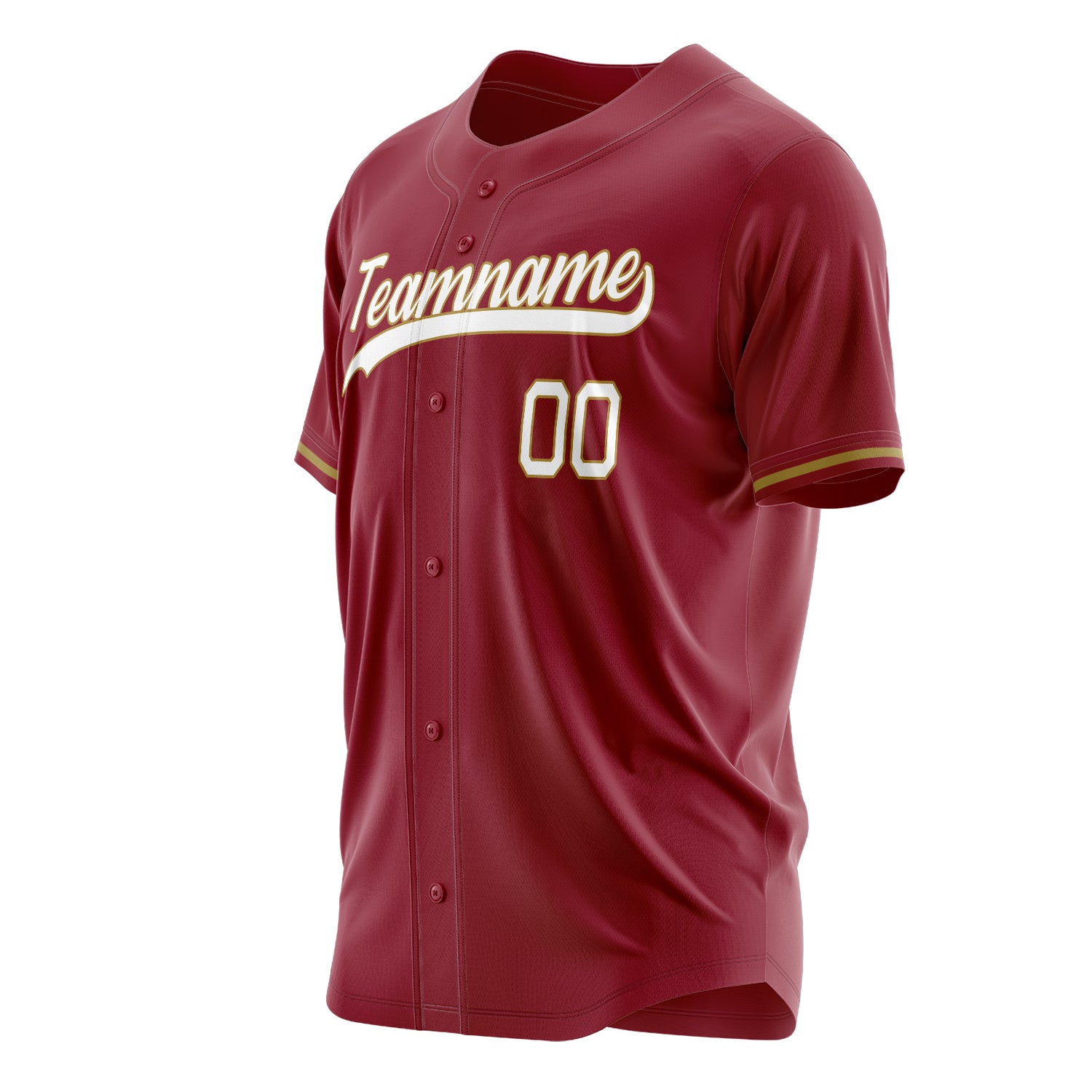 Benutzerdefiniertes Professionelles Kastanienbraun Weiß Baseballtrikot