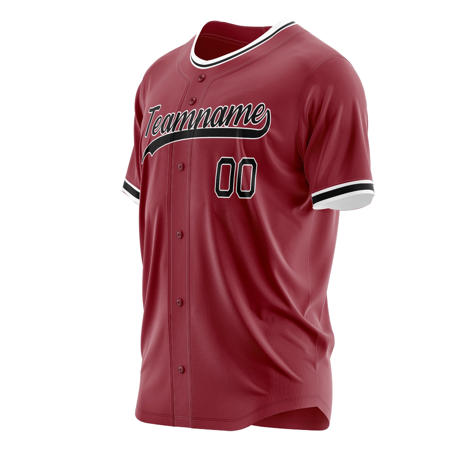 Benutzerdefiniertes Professionelles Kastanienbraun Schwarz Baseballtrikot