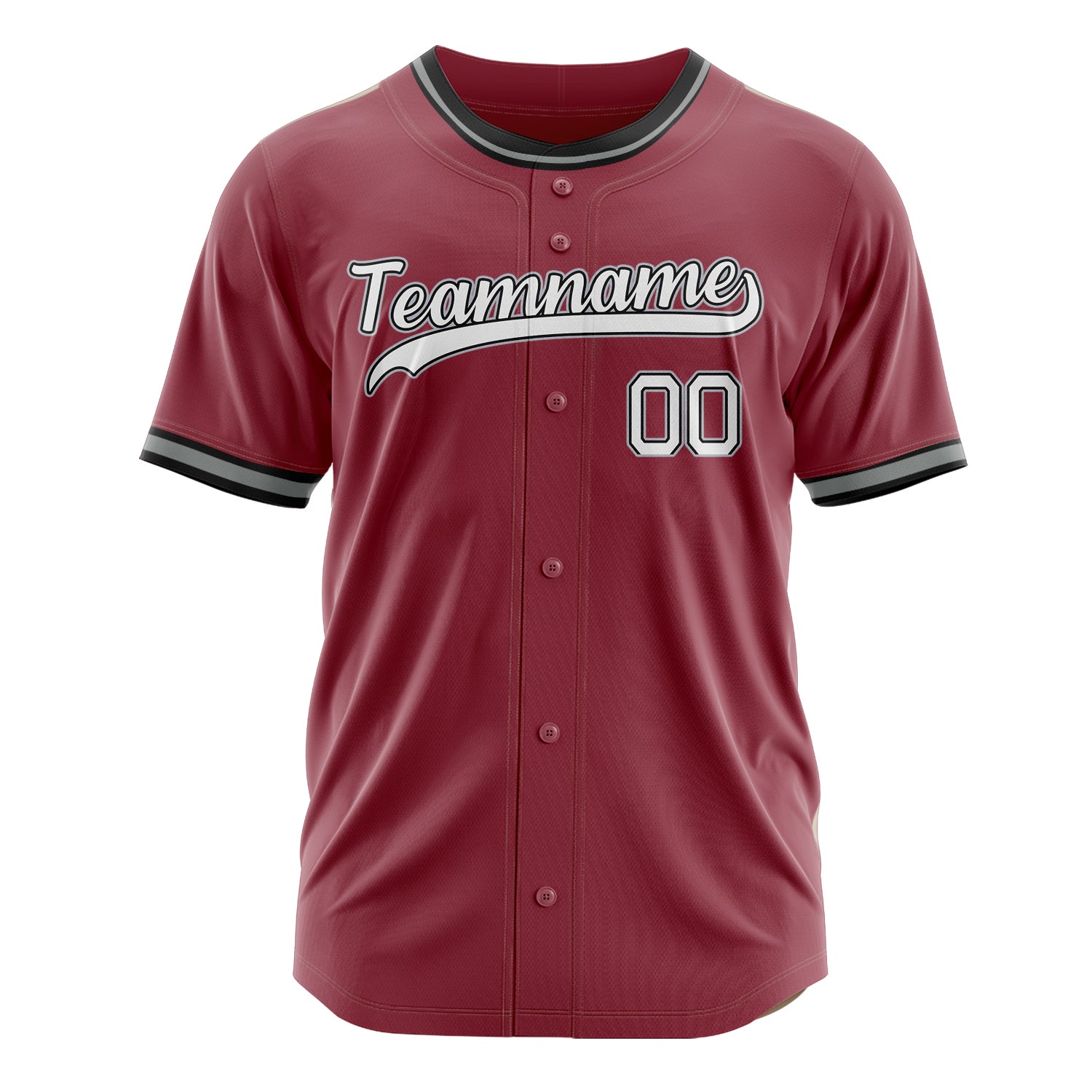 Custom Professional Maroon White Baseball Jersey