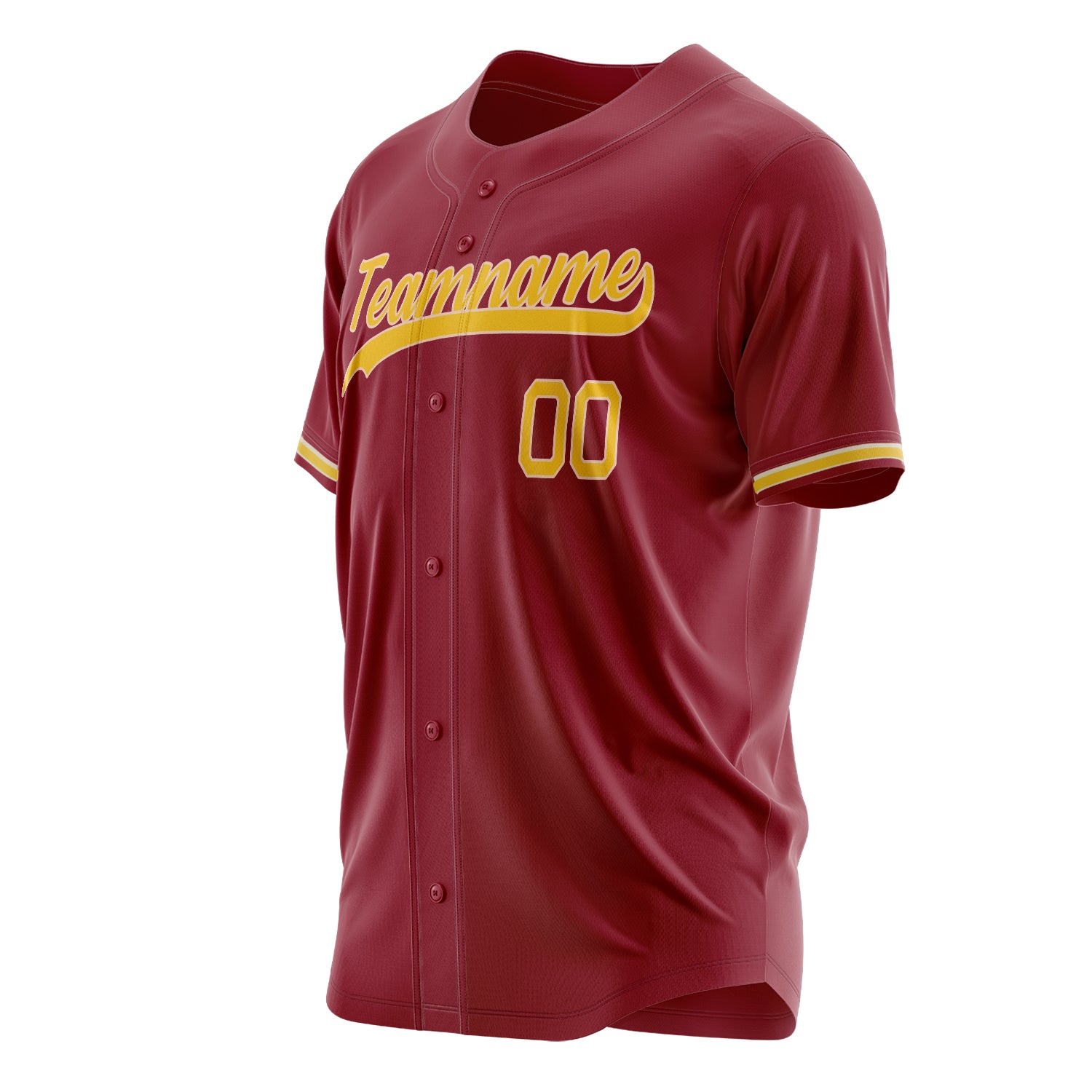 Benutzerdefiniertes Professionelles Kastanienbraun Gold Baseballtrikot