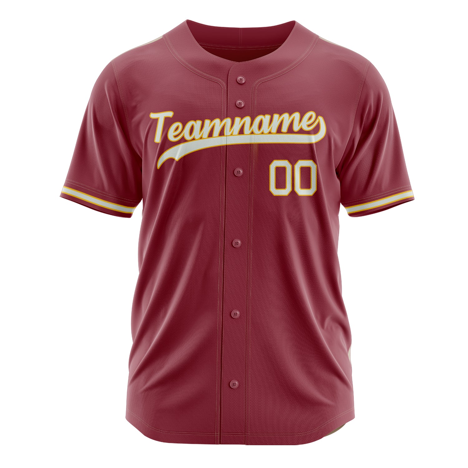 Custom Professional Maroon White Baseball Jersey