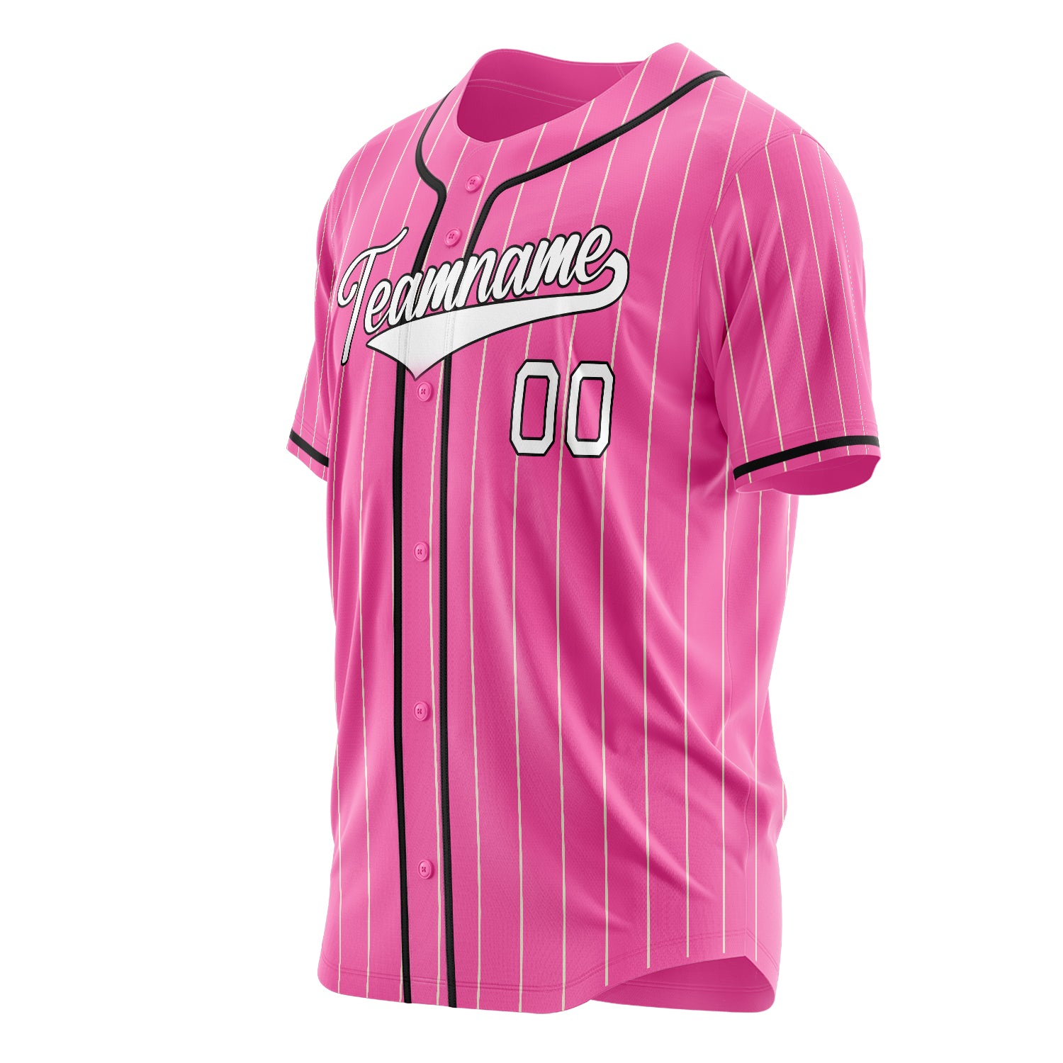 Benutzerdefiniertes Professionelles Rosa Weiß Baseballtrikot