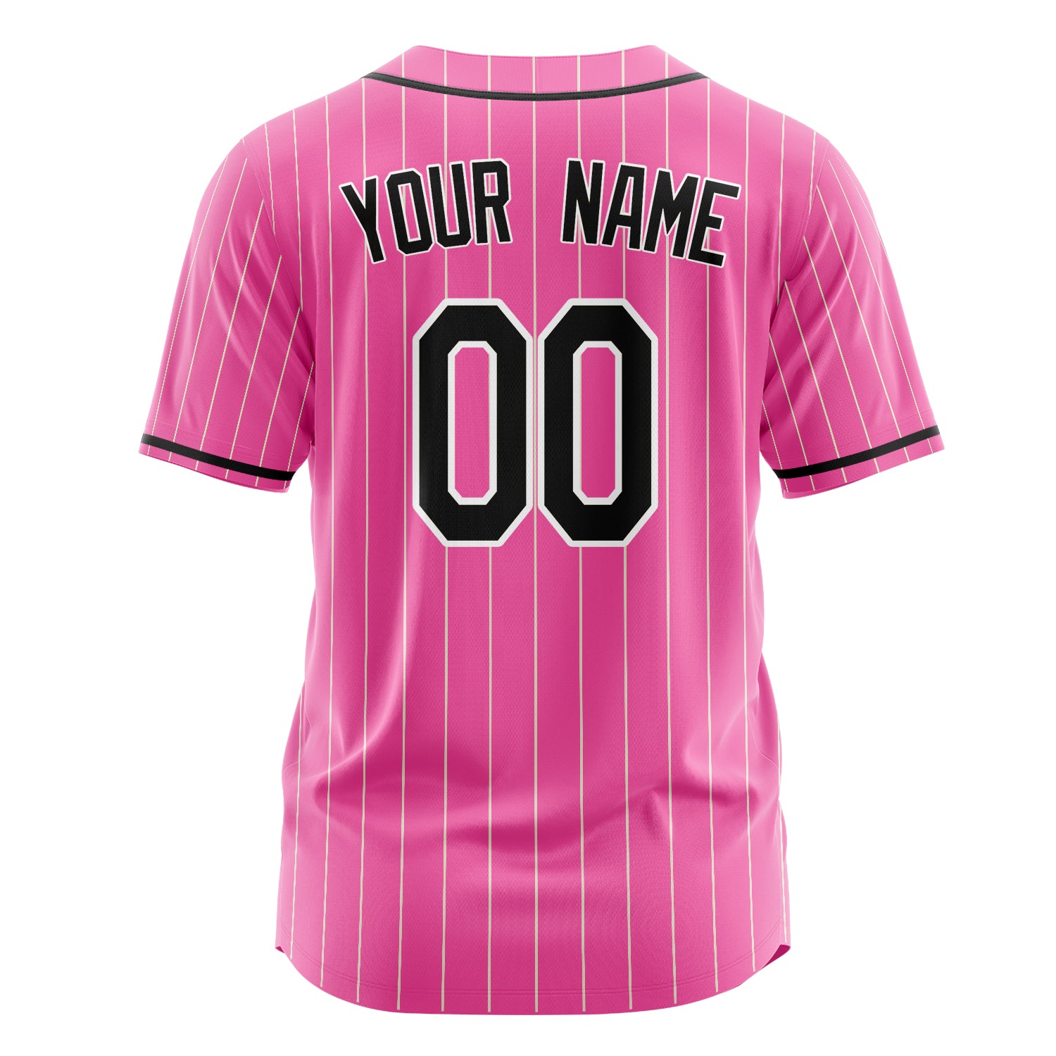 Benutzerdefiniertes Professionelles Rosa Schwarz Baseballtrikot