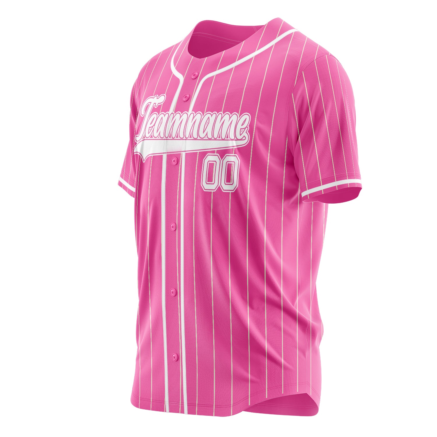 Benutzerdefiniertes Professionelles Rosa Weiß Baseballtrikot