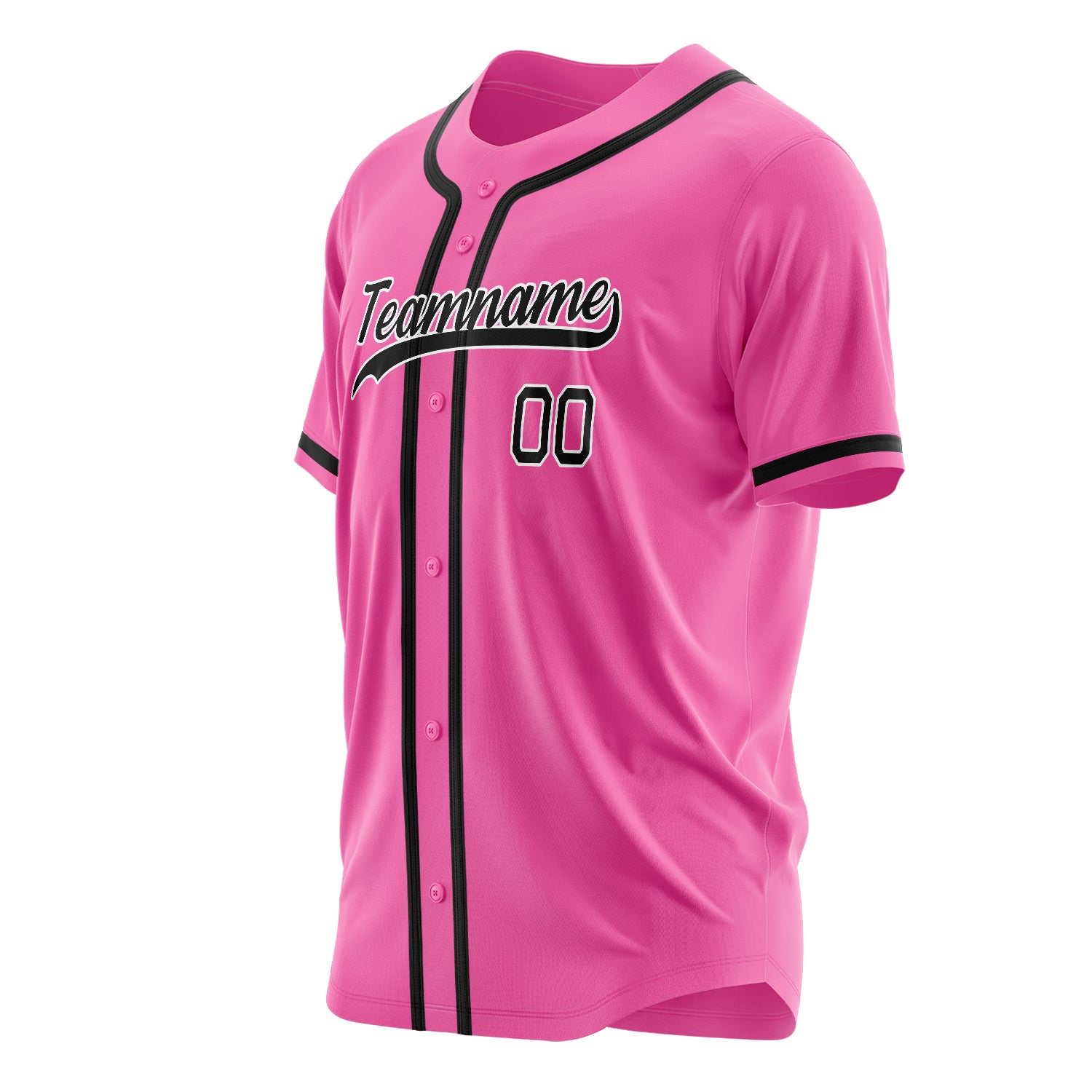 Benutzerdefiniertes Professionelles Rosa Schwarz Baseballtrikot