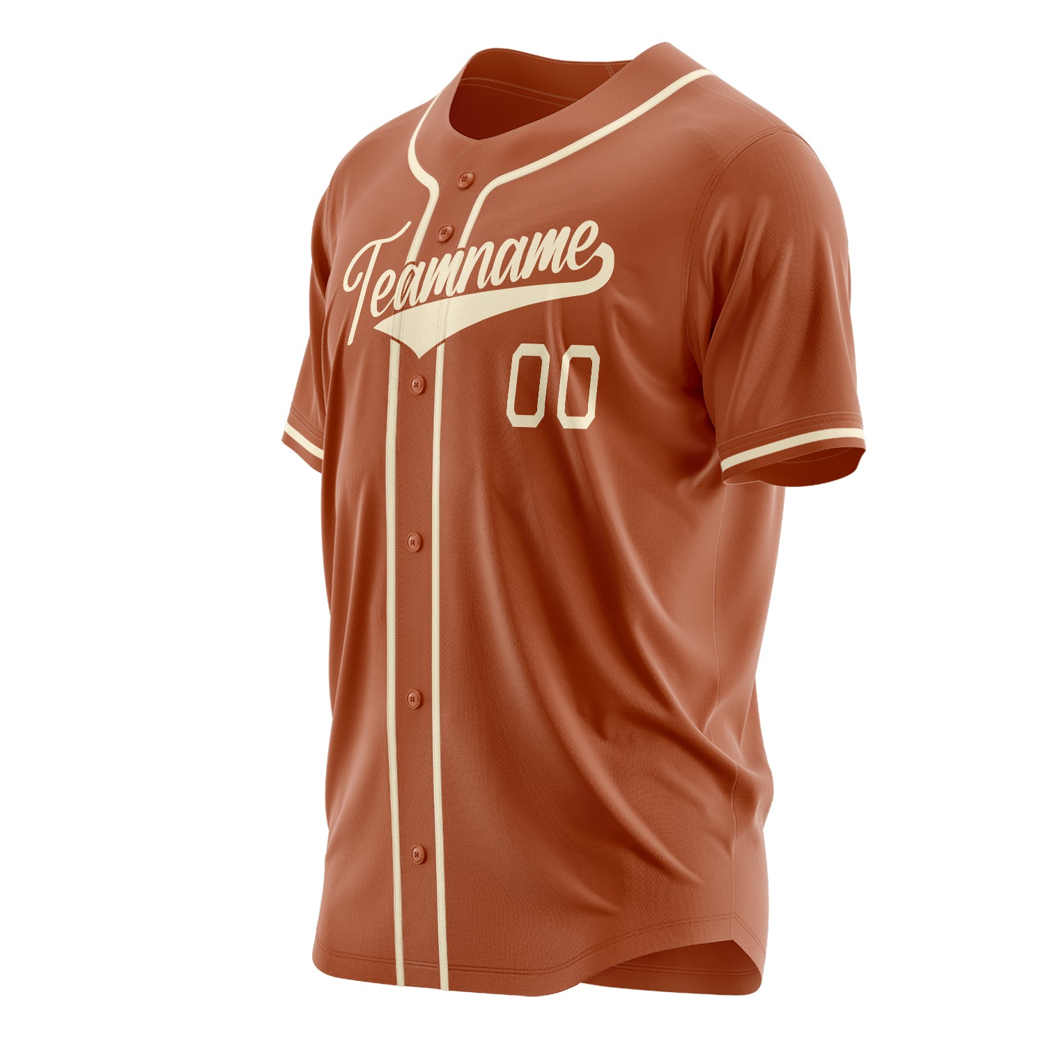 Benutzerdefiniertes Professionelles Texas Orange Creme Baseballtrikot