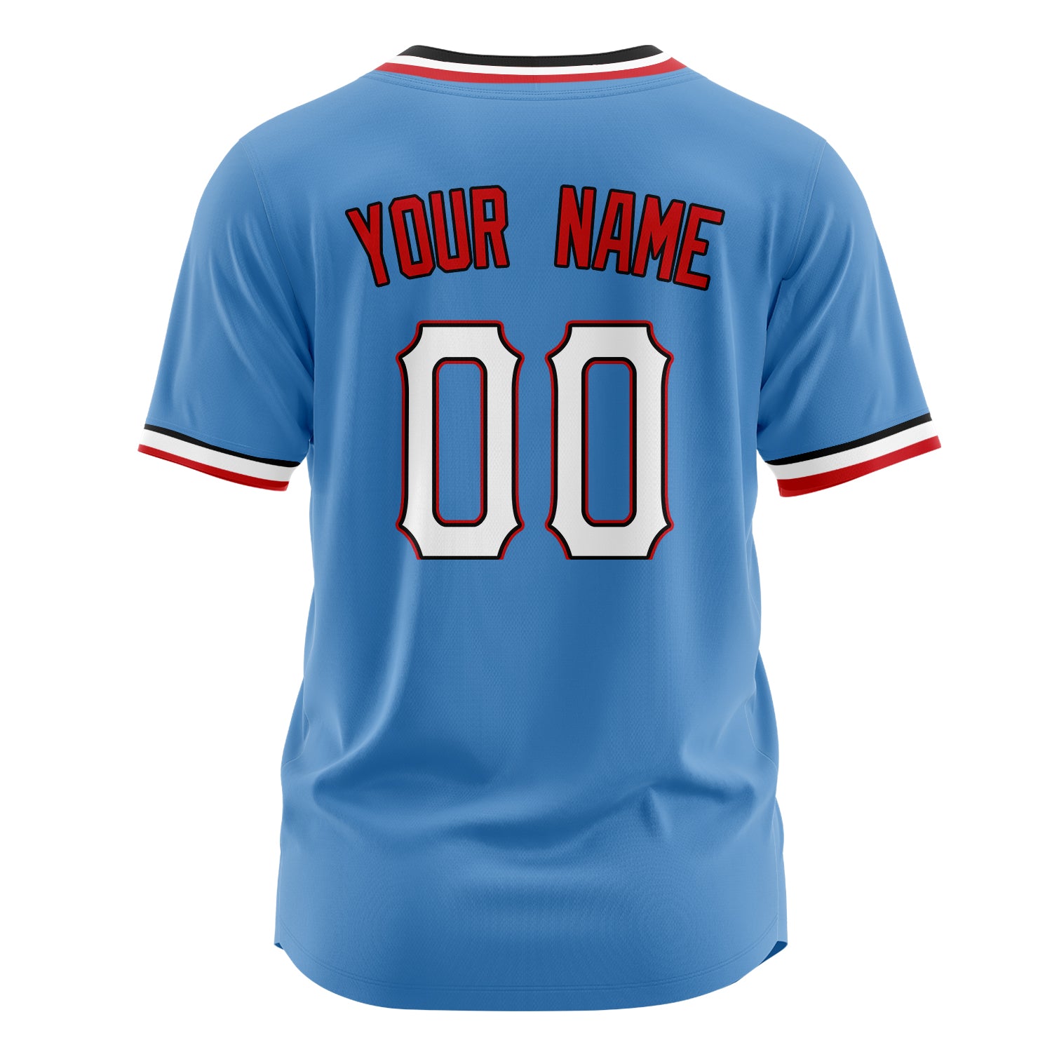Custom Professional Powder Blue White Baseball Jersey