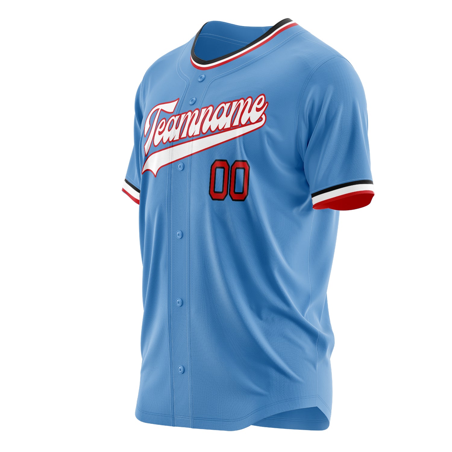 Custom Professional Powder Blue White Baseball Jersey