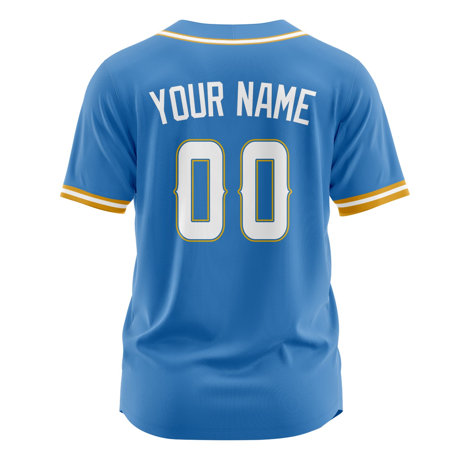 Custom Professional Powder Blue White Baseball Jersey