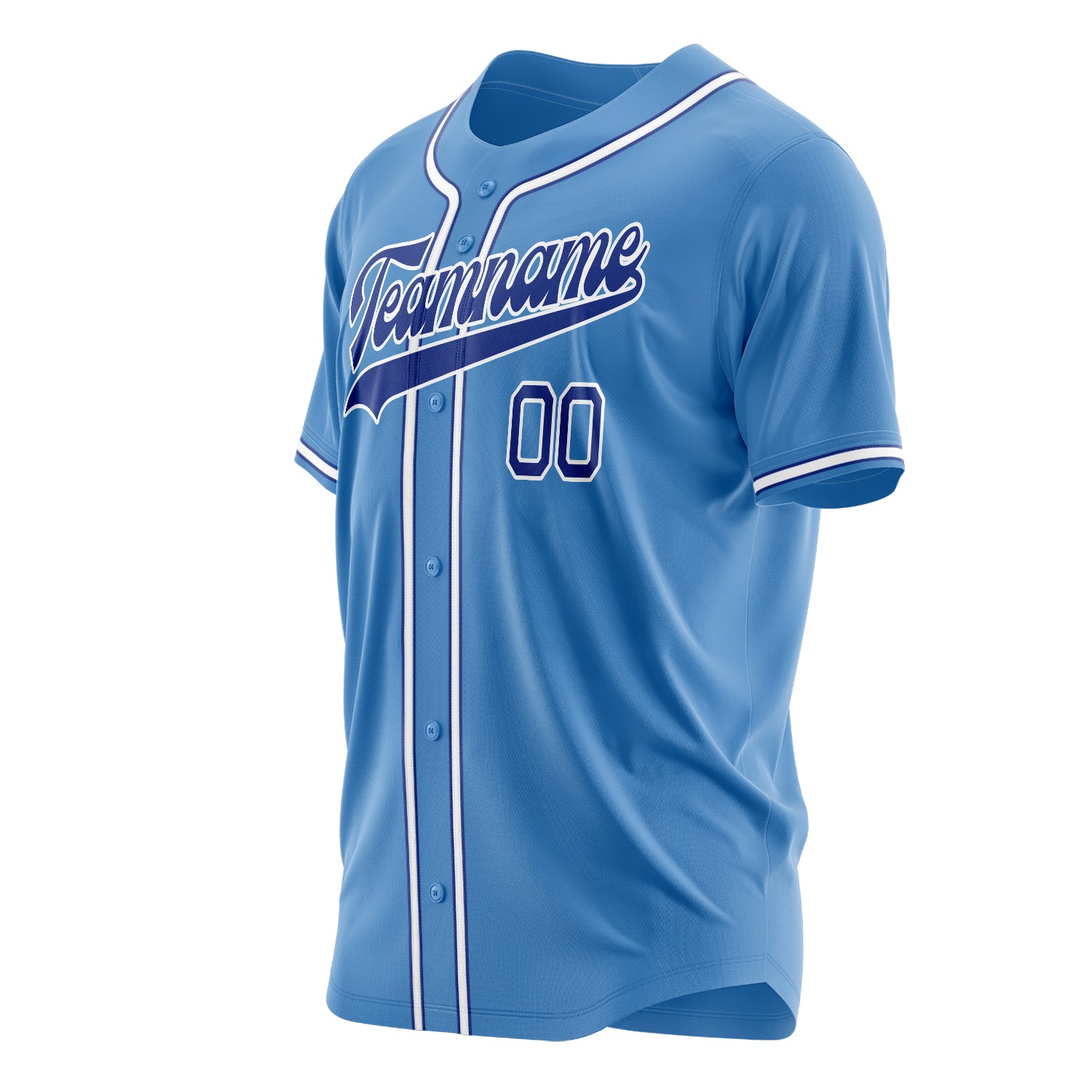 Benutzerdefiniertes Professionelles Puderblau Königsblau Baseballtrikot