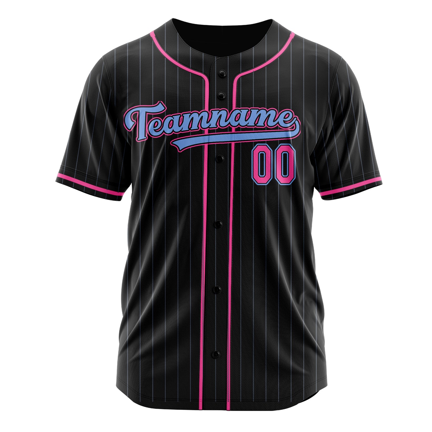 Custom Professional Black Pink Baseball Jersey