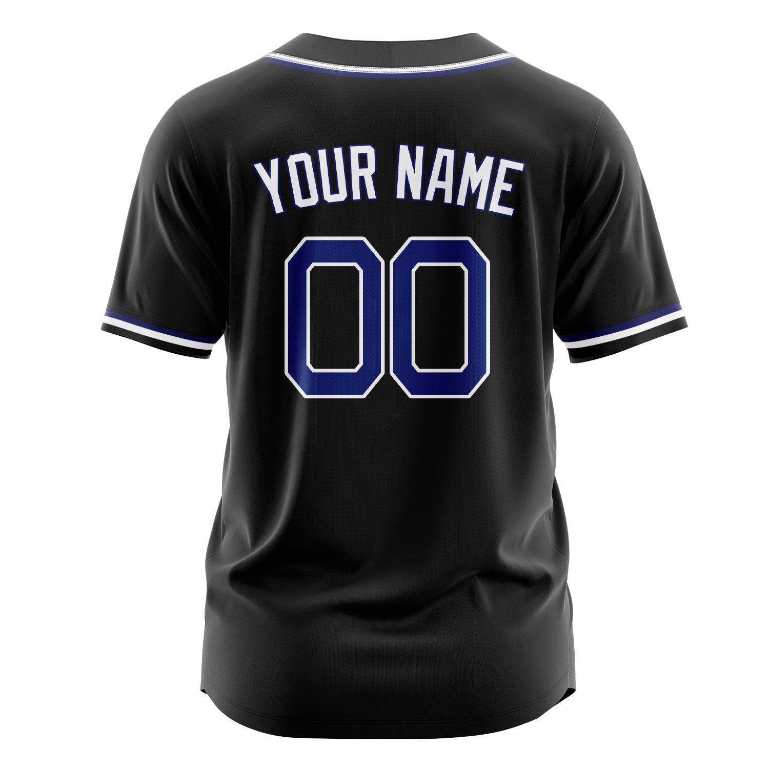 Benutzerdefiniertes Professionelles Schwarz Weiß Baseballtrikot